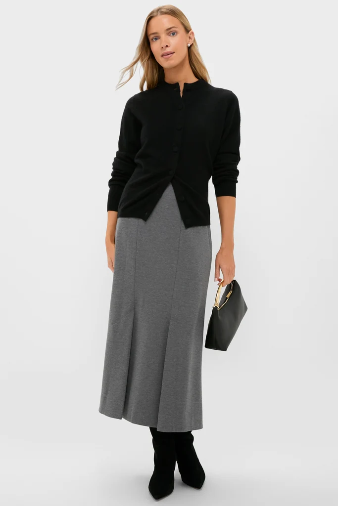 Charcoal Heather Mona Maxi Skirt - Image 7