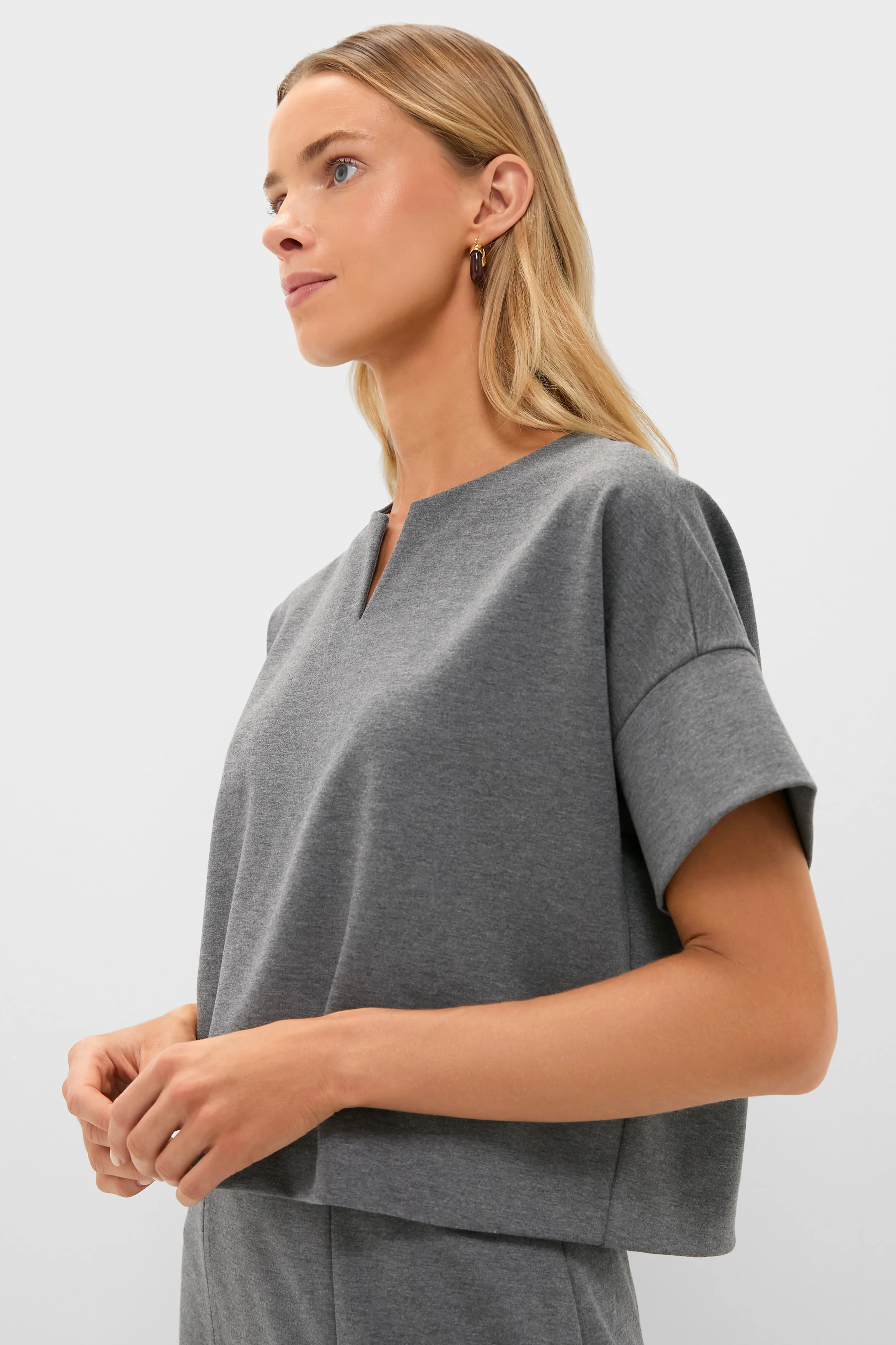 Charcoal Heather Vida Top - Image 3