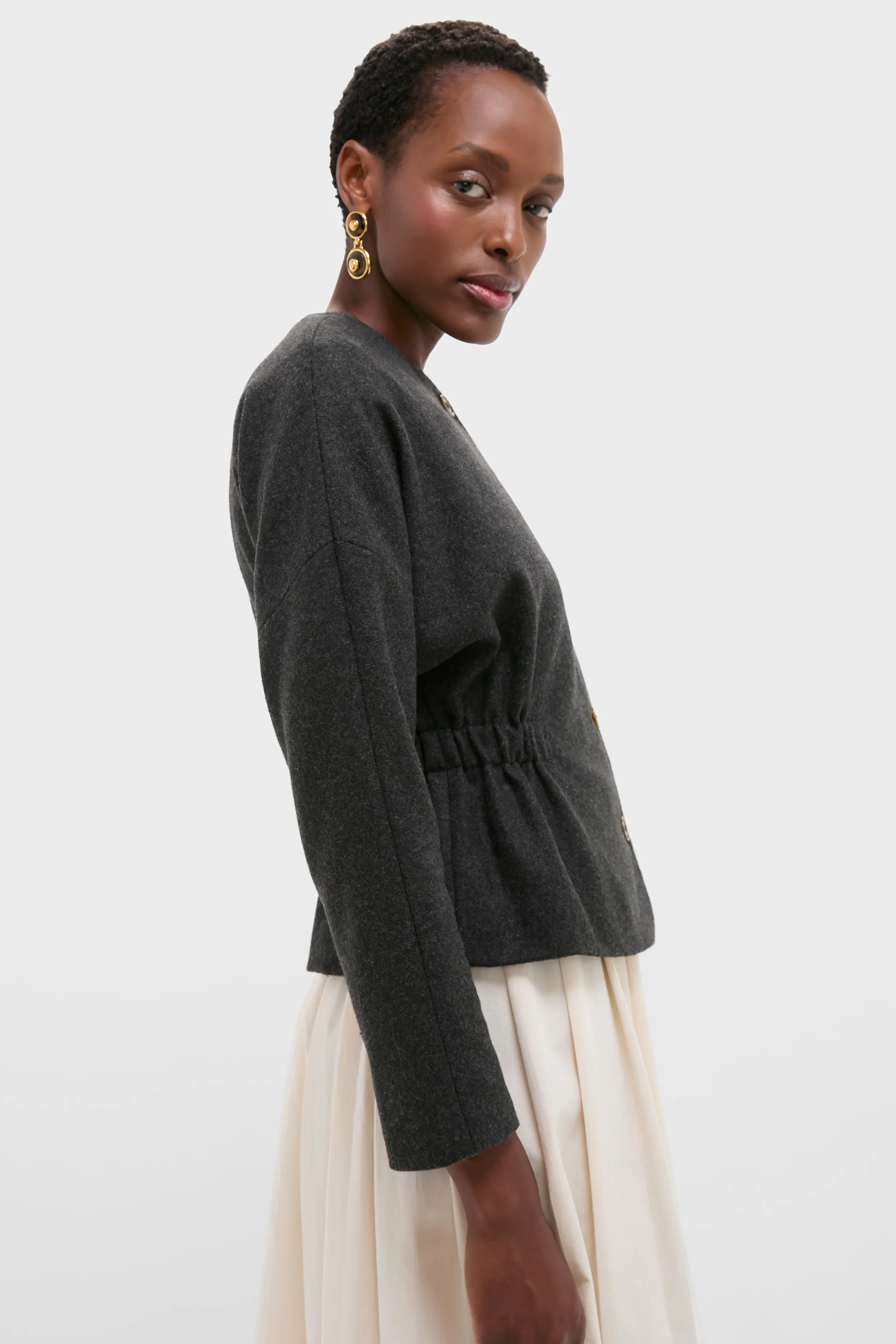 Charcoal Light Atelier Cinch Jacket - Image 3