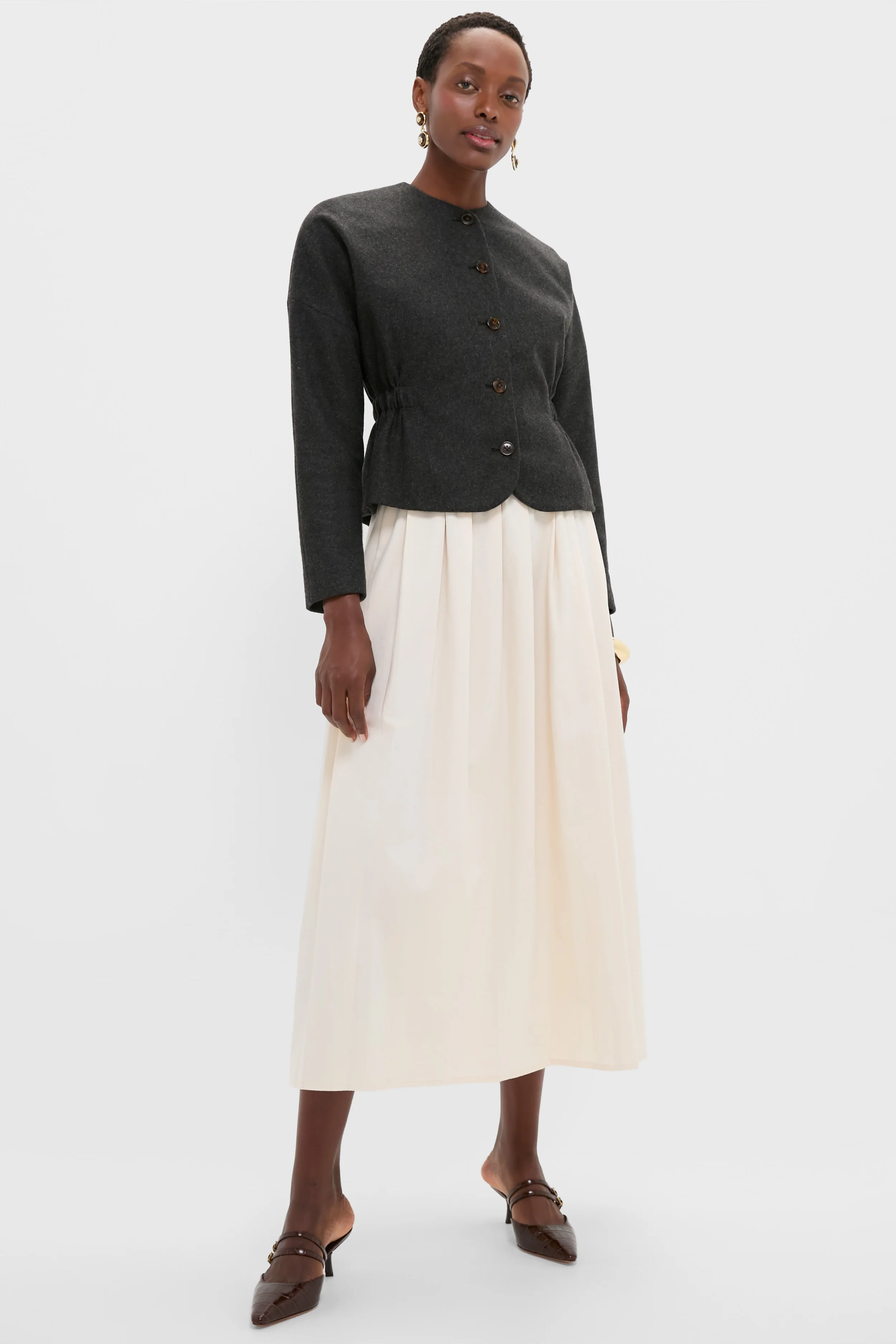 Charcoal Light Atelier Cinch Jacket - Image 6