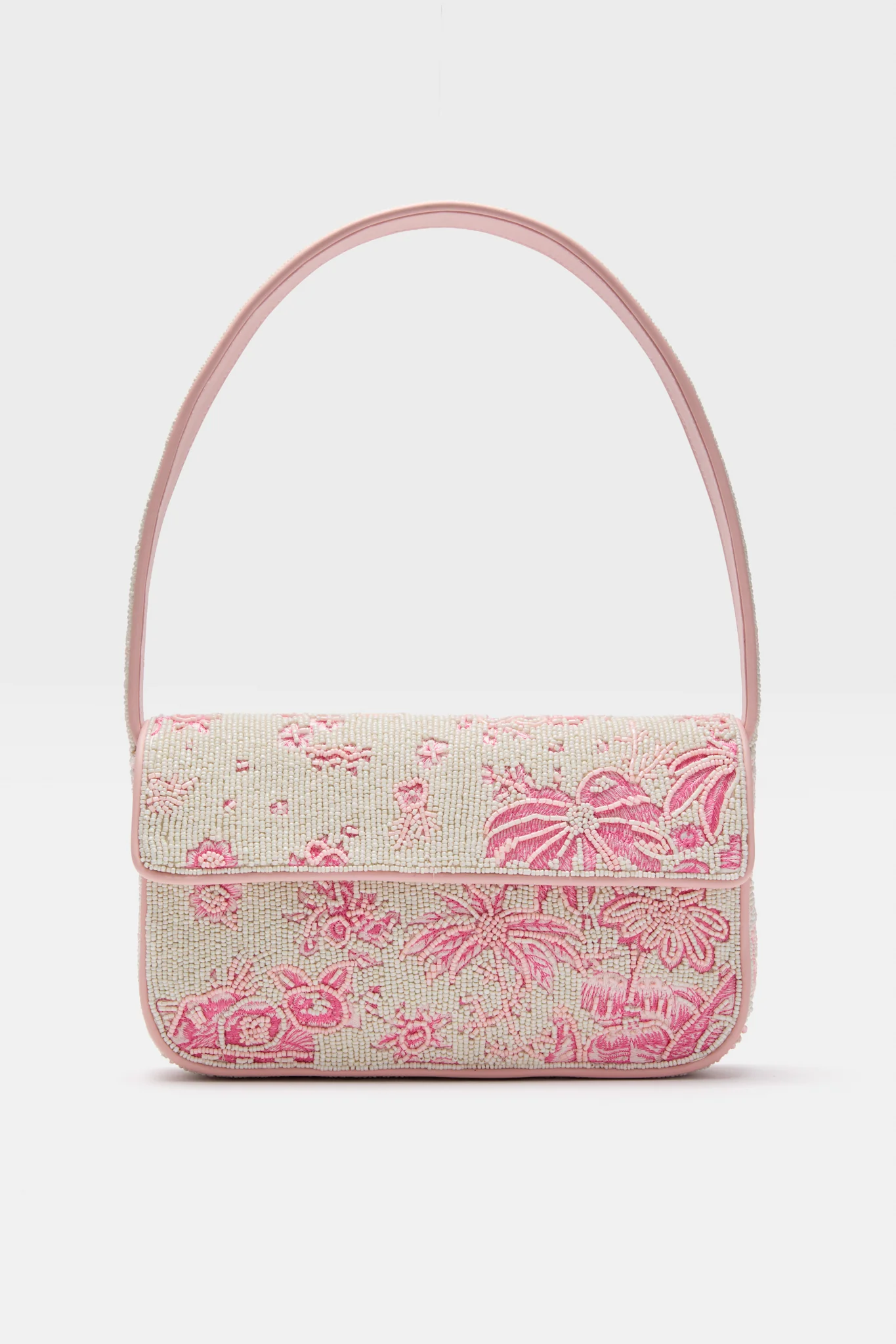 Cherry Blossom Toile Tommy Beaded Bag
