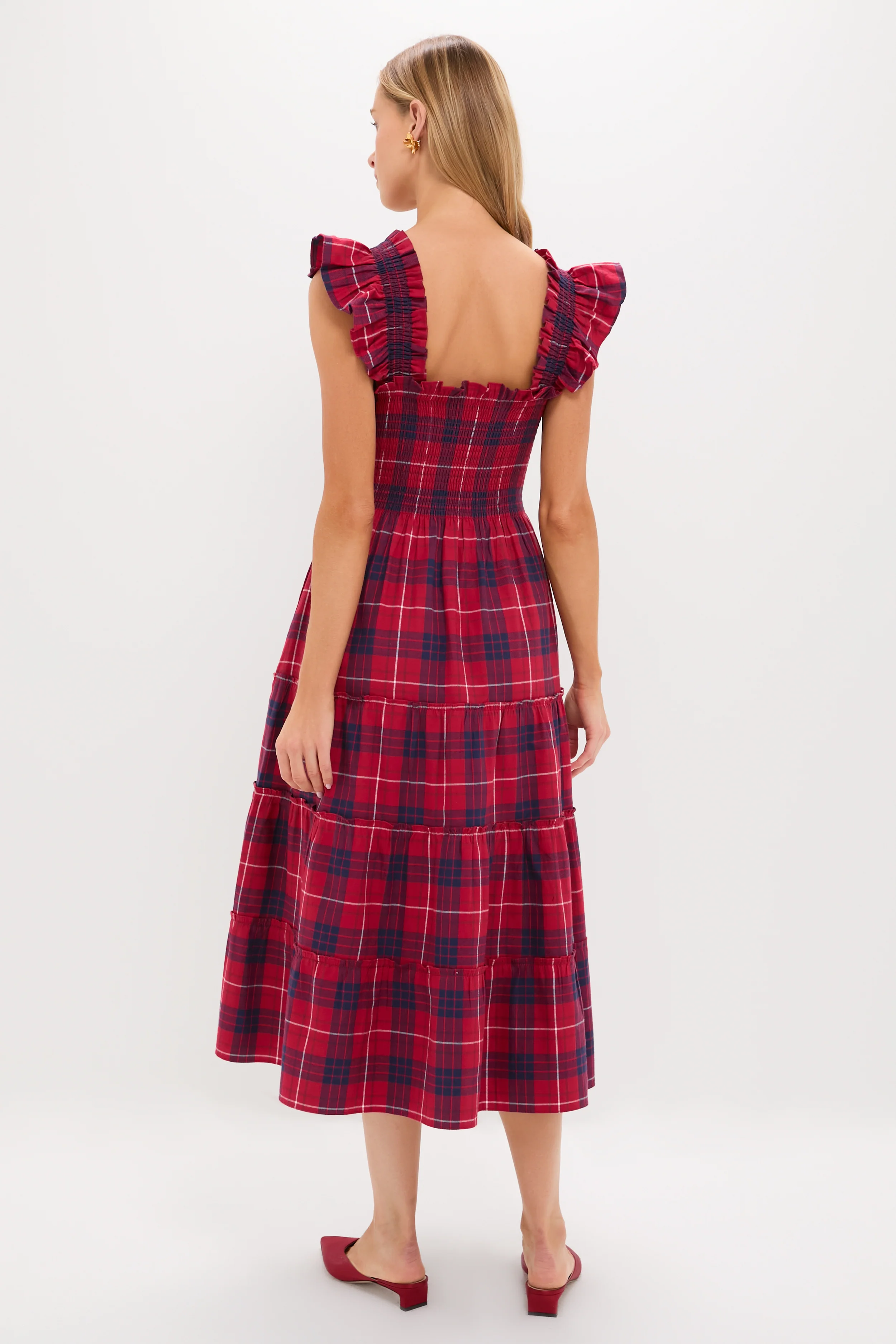 Cherry Tartan Ellie Nap Dress - Image 4