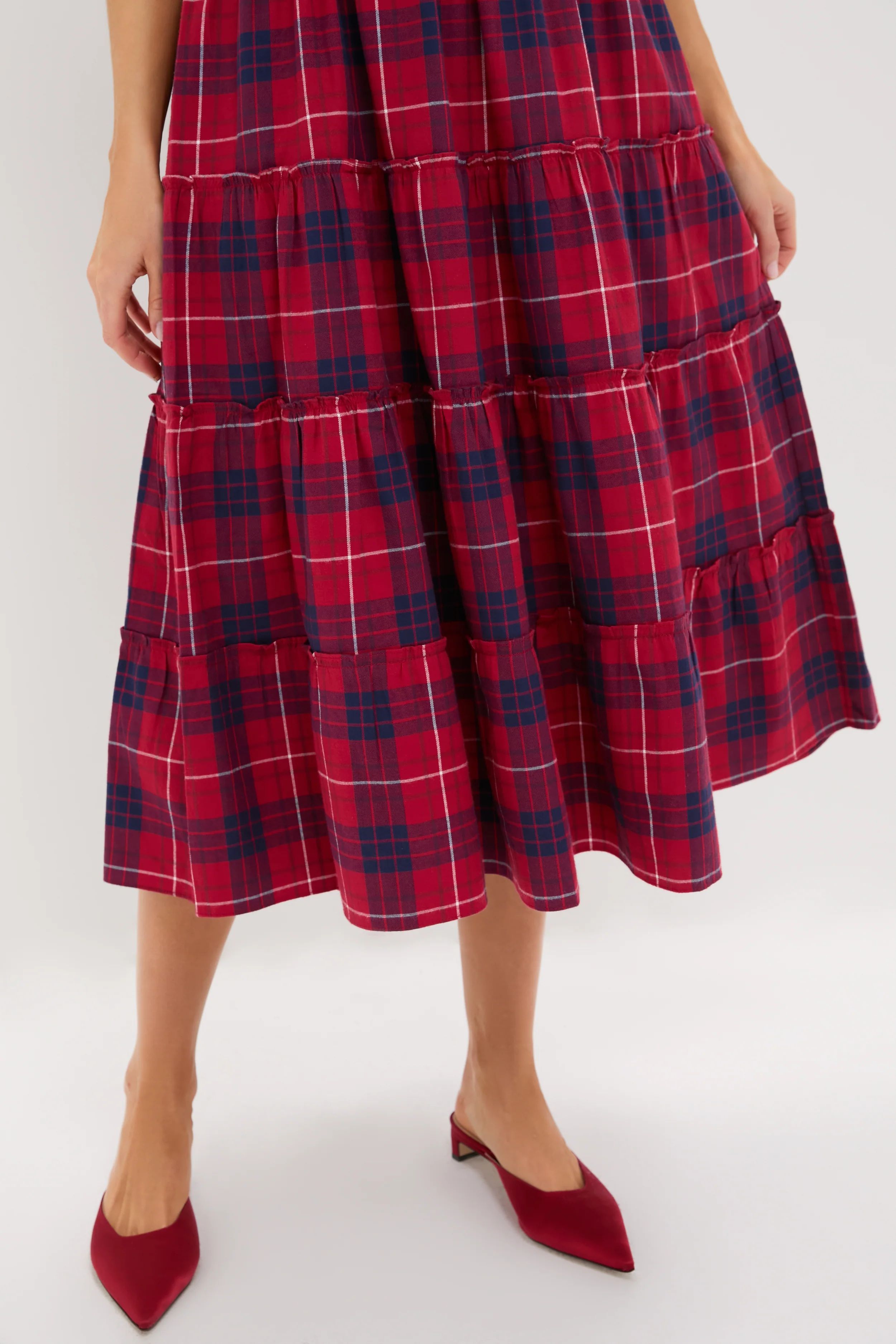 Cherry Tartan Ellie Nap Dress - Image 5