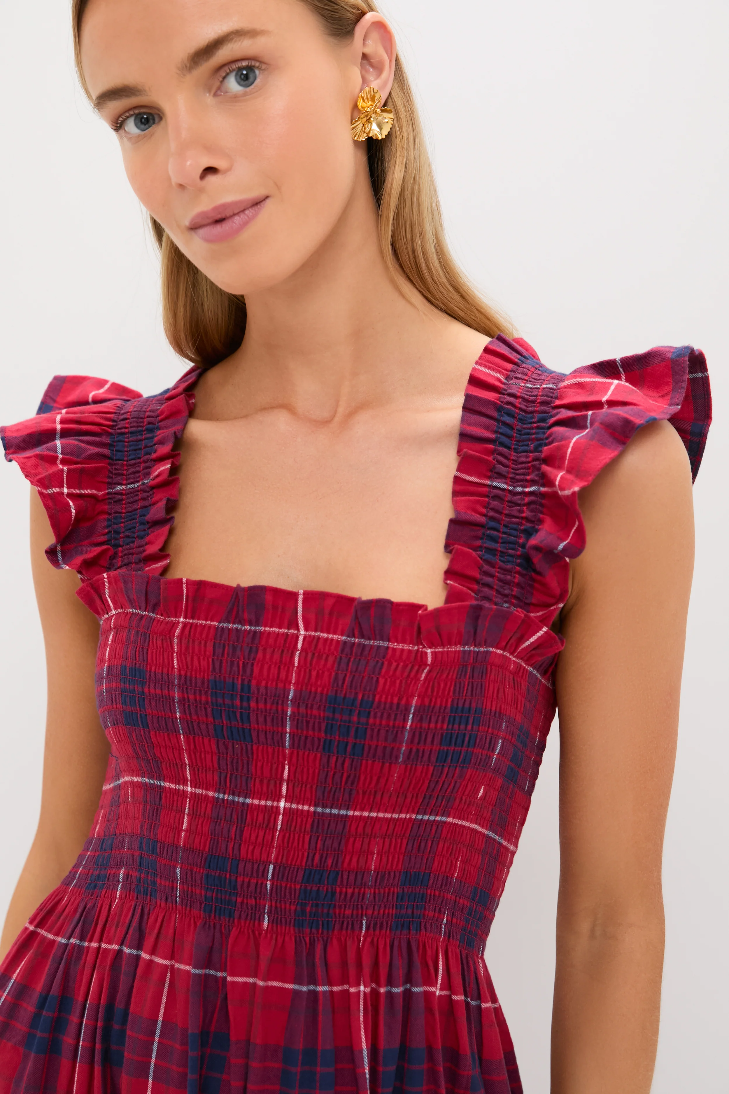 Cherry Tartan Ellie Nap Dress - Image 6