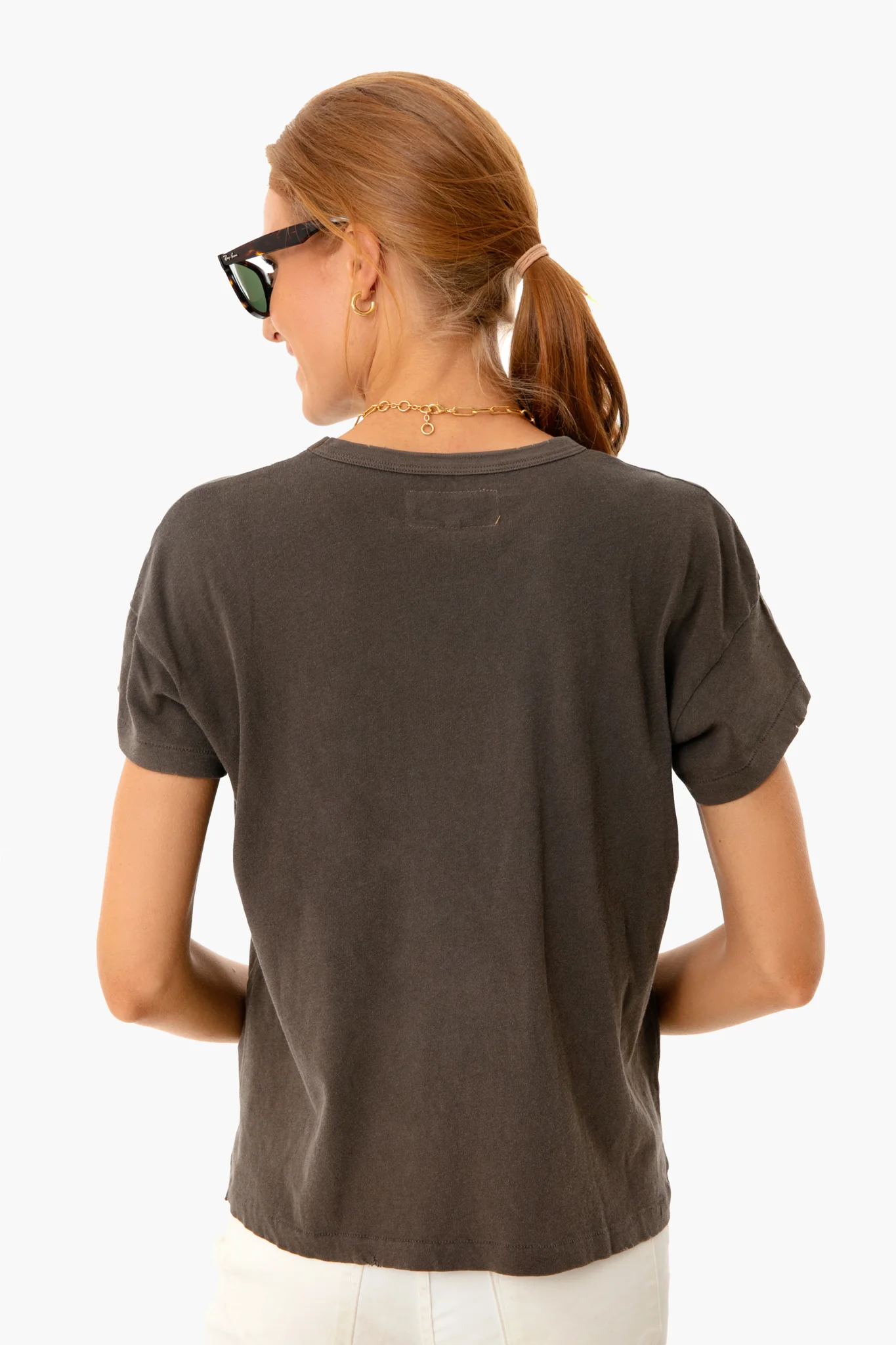 Chestnut Boxy Crew Tee - Image 3