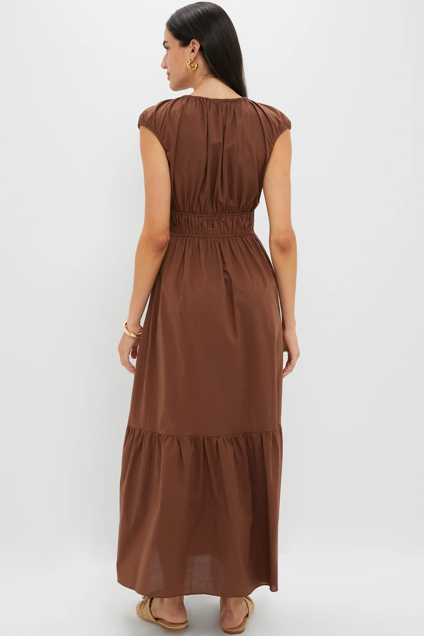 Chestnut Brown Hedda Maxi Dress - Image 4