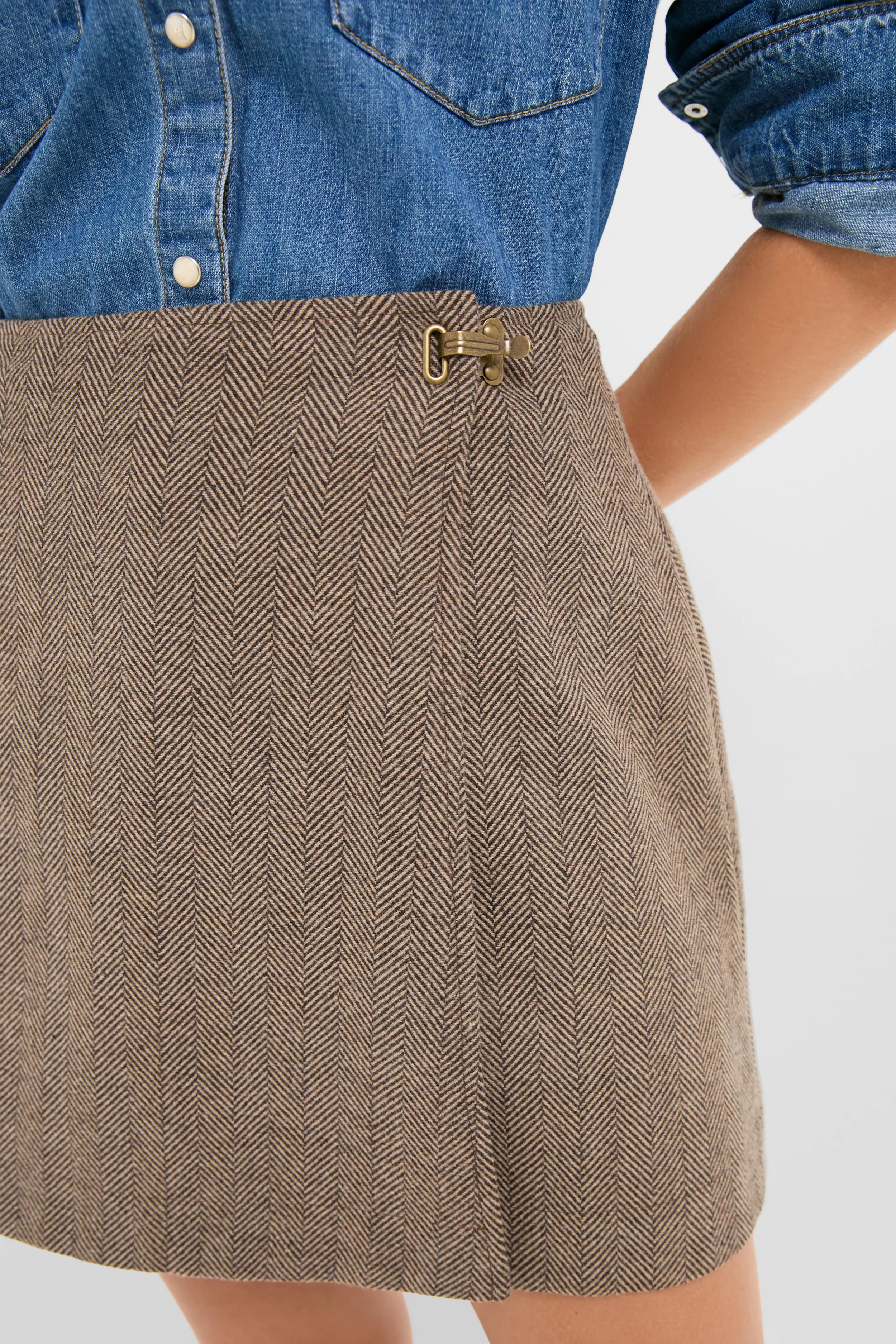 Chestnut Chapman Mini Skirt - Image 5