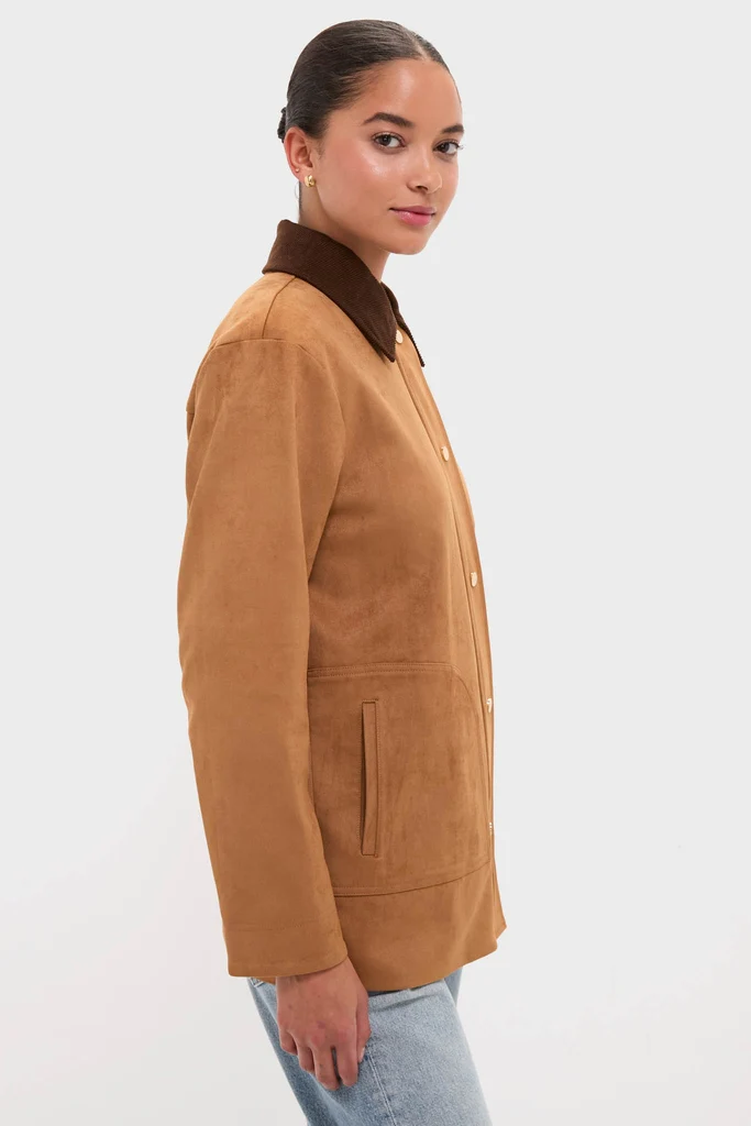 Chestnut Faux Suede Cody Jacket - Image 3
