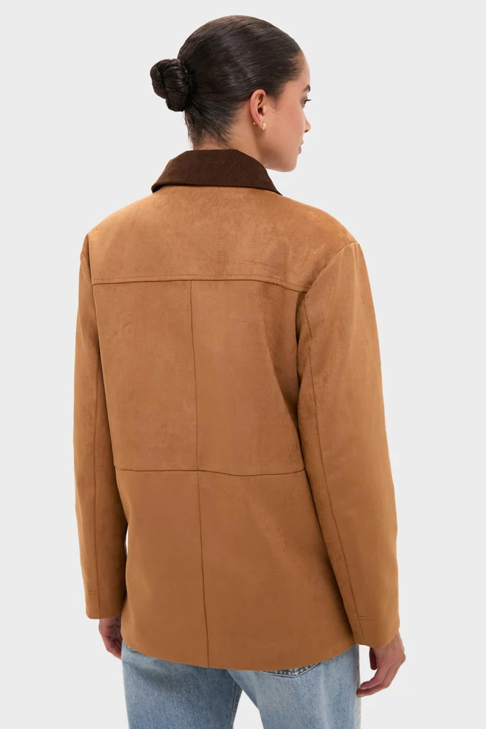 Chestnut Faux Suede Cody Jacket - Image 4