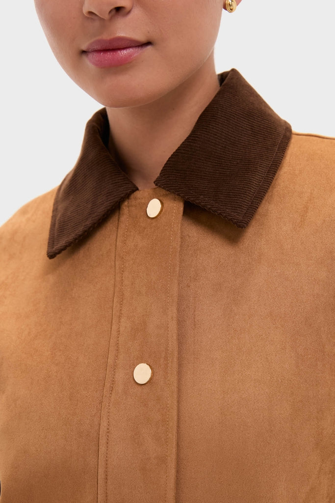 Chestnut Faux Suede Cody Jacket - Image 5
