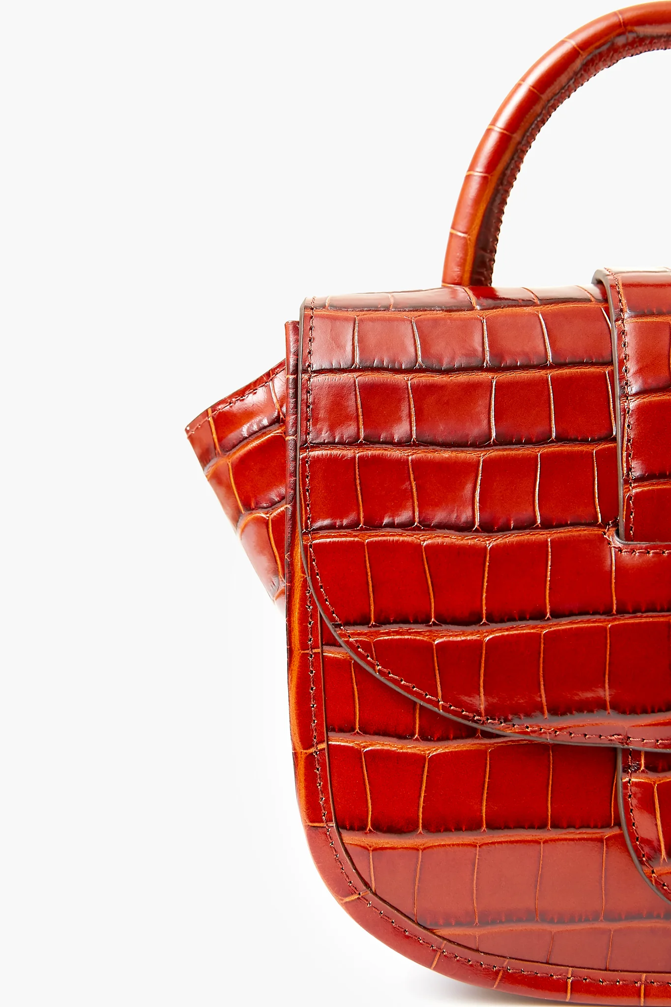 Chestnut Giselle Belt Detail Top Handle Crossbody - Image 5