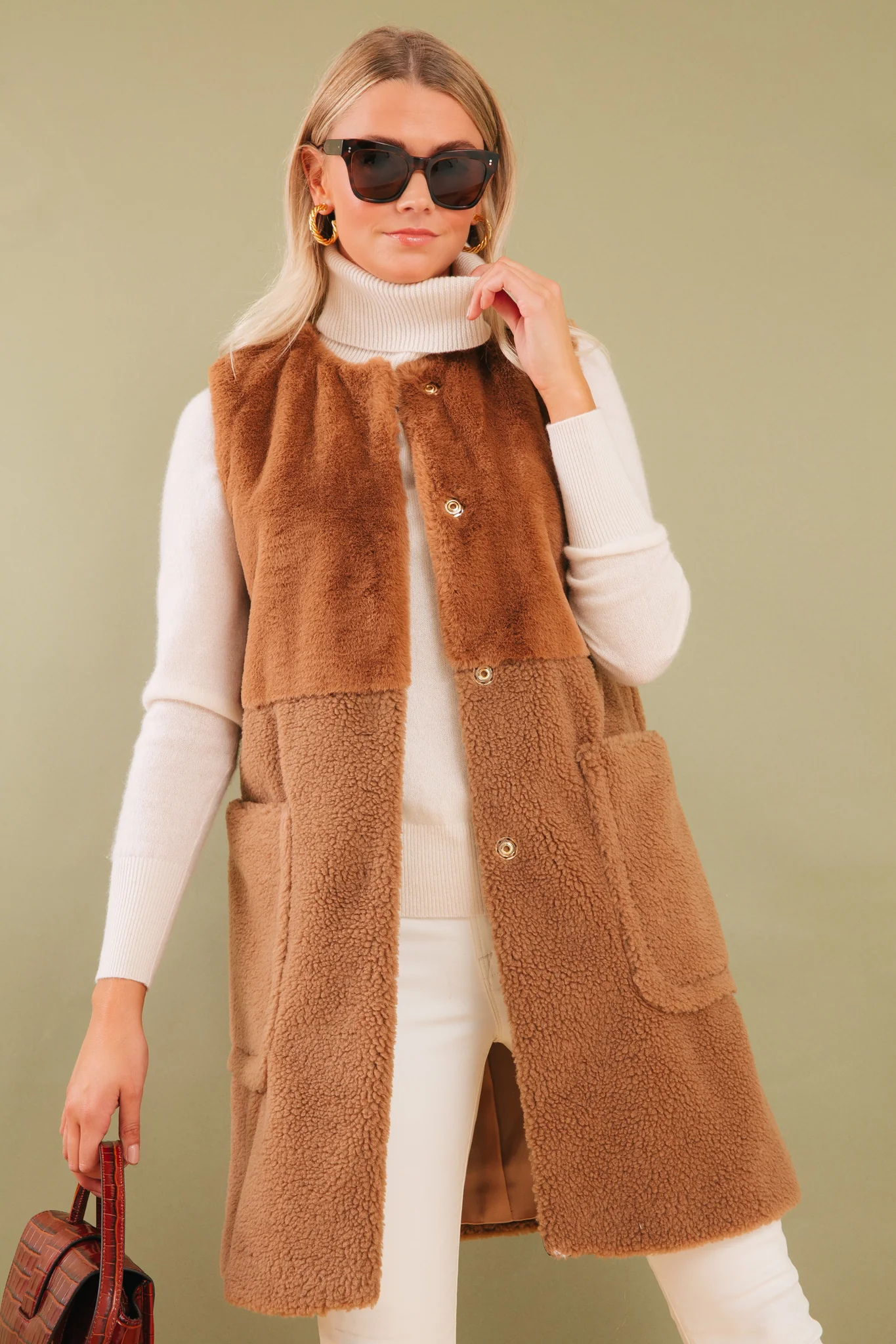 Chestnut Giselle Belt Detail Top Handle Crossbody - Image 8