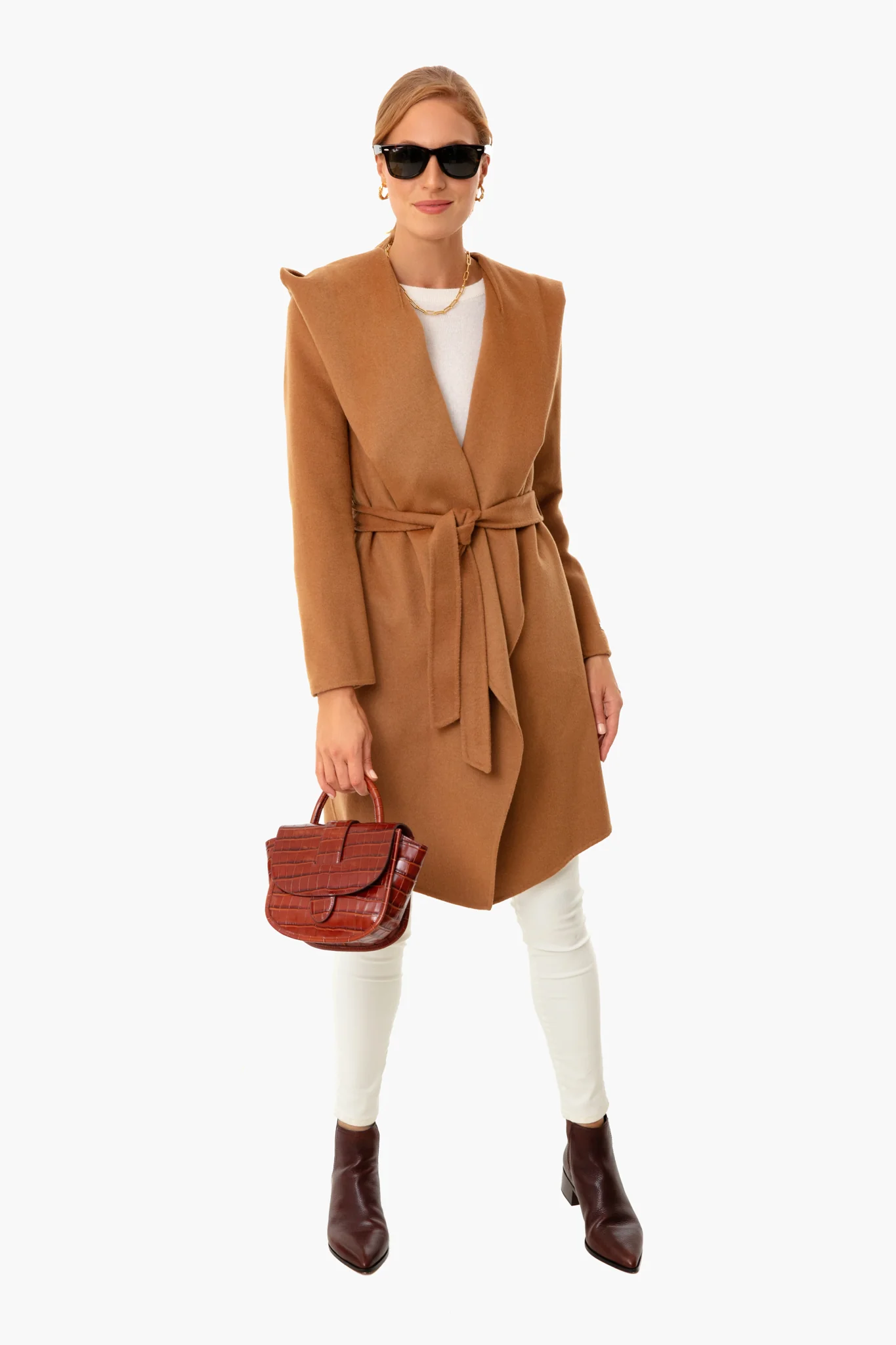 Chestnut Giselle Belt Detail Top Handle Crossbody - Image 9