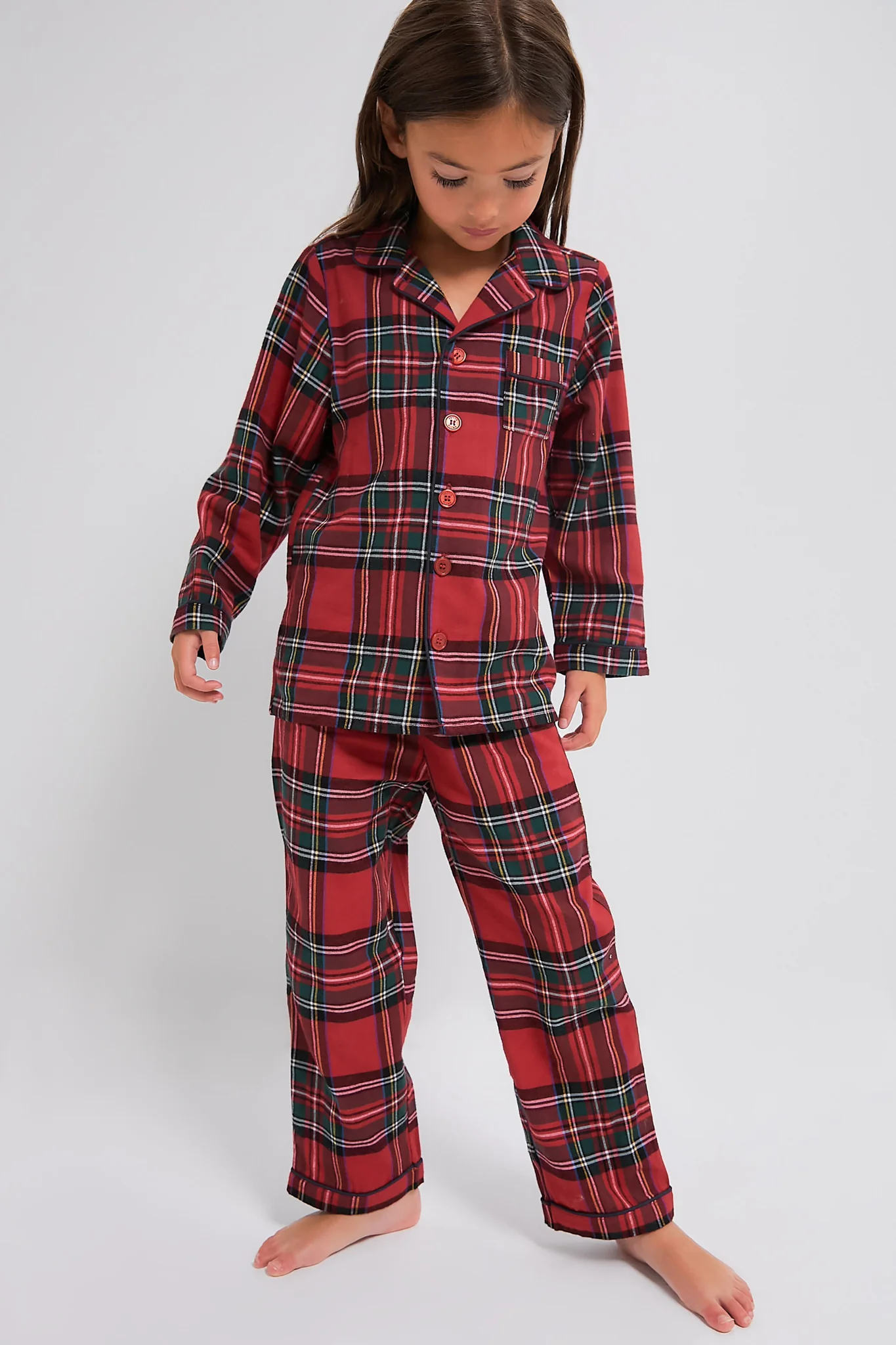 Kids Imperial Tartan Pajama Set - Image 4