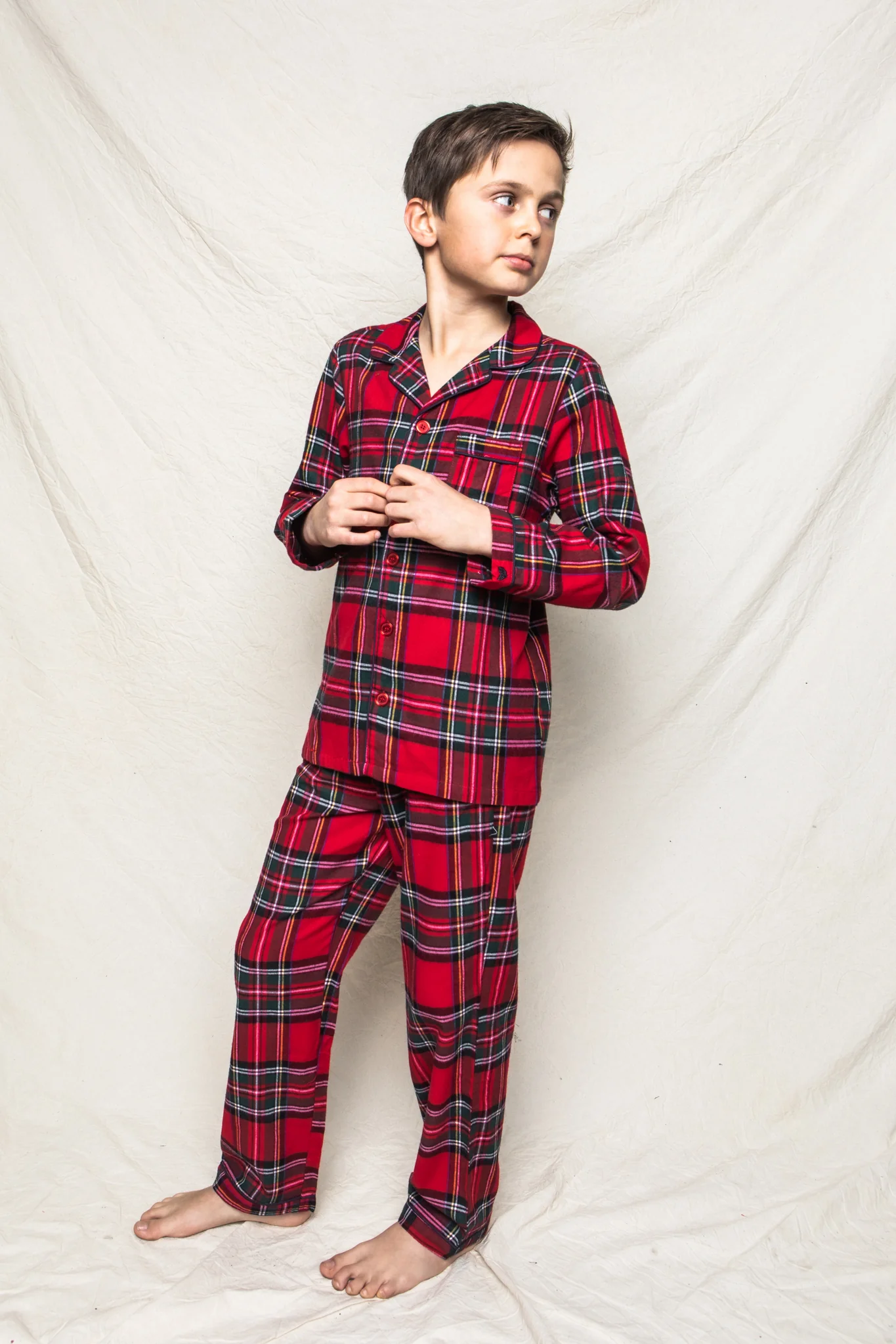 Kids Imperial Tartan Pajama Set - Image 5