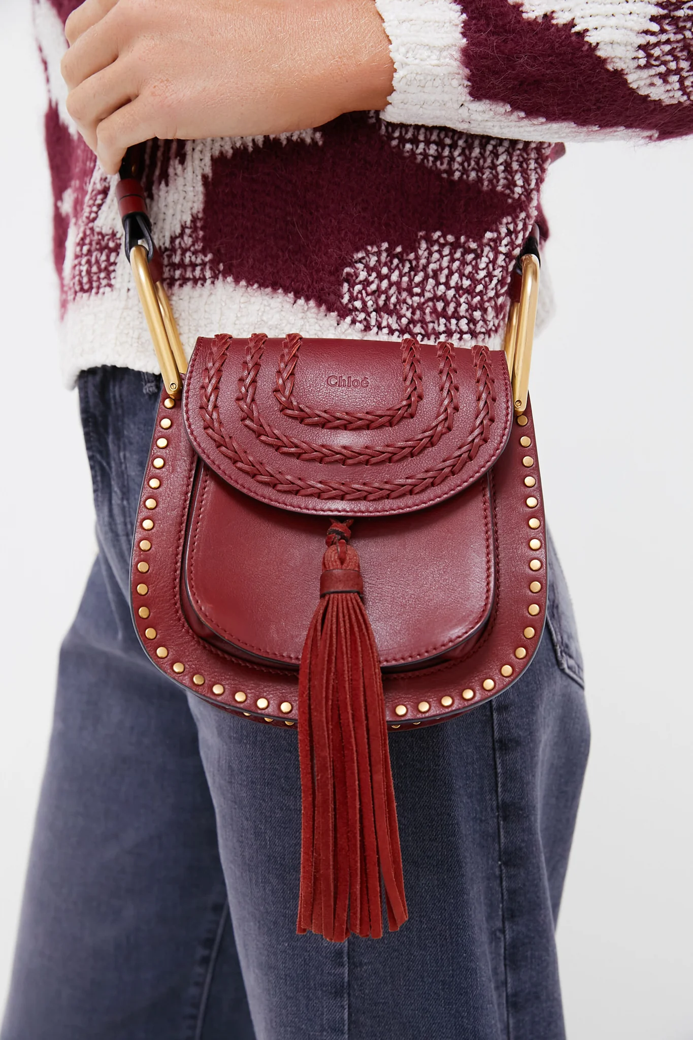 Chloe Whipstitch Leather Mini Hudson Handbag - Image 2