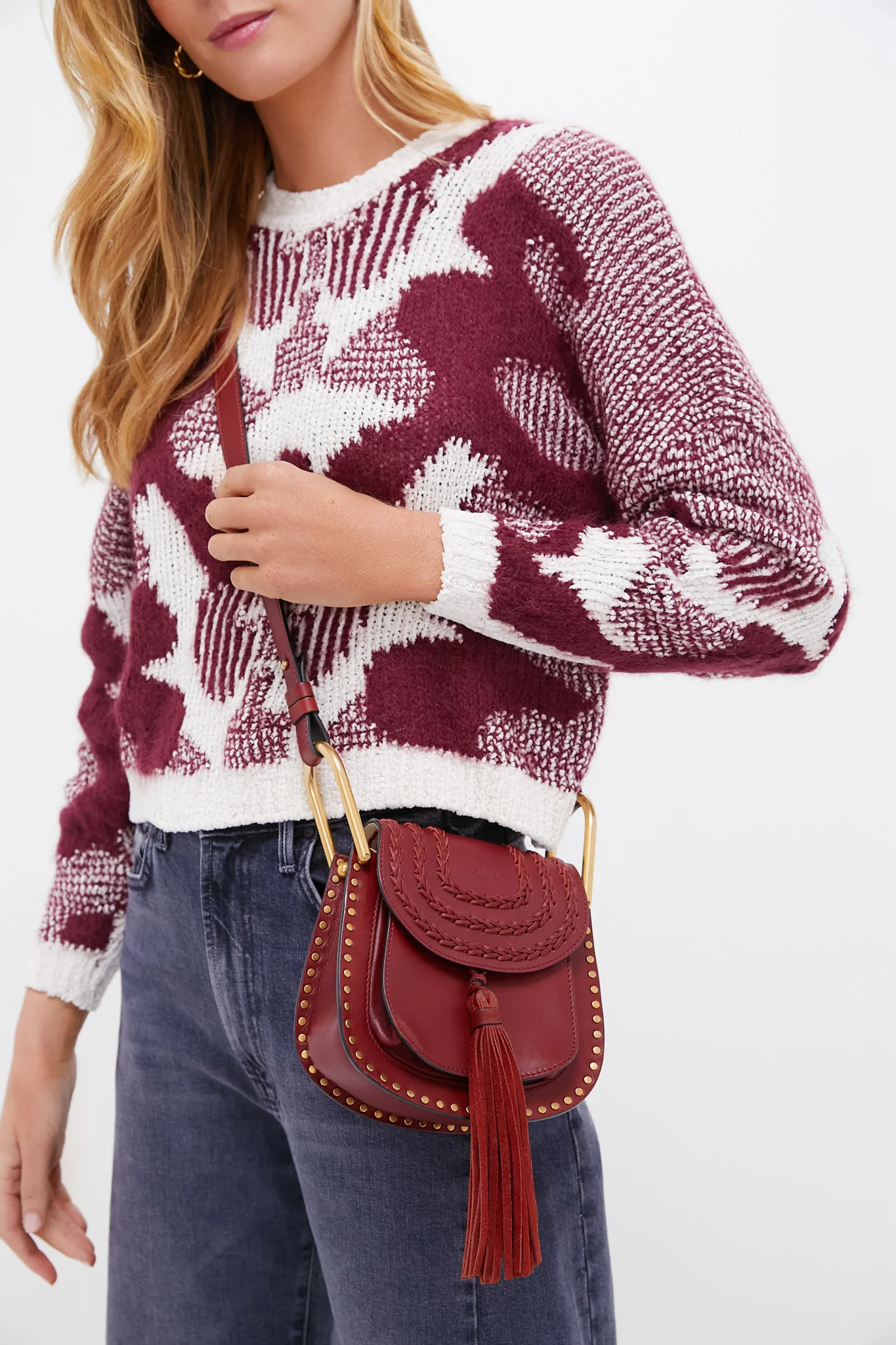 Chloe Whipstitch Leather Mini Hudson Handbag - Image 3