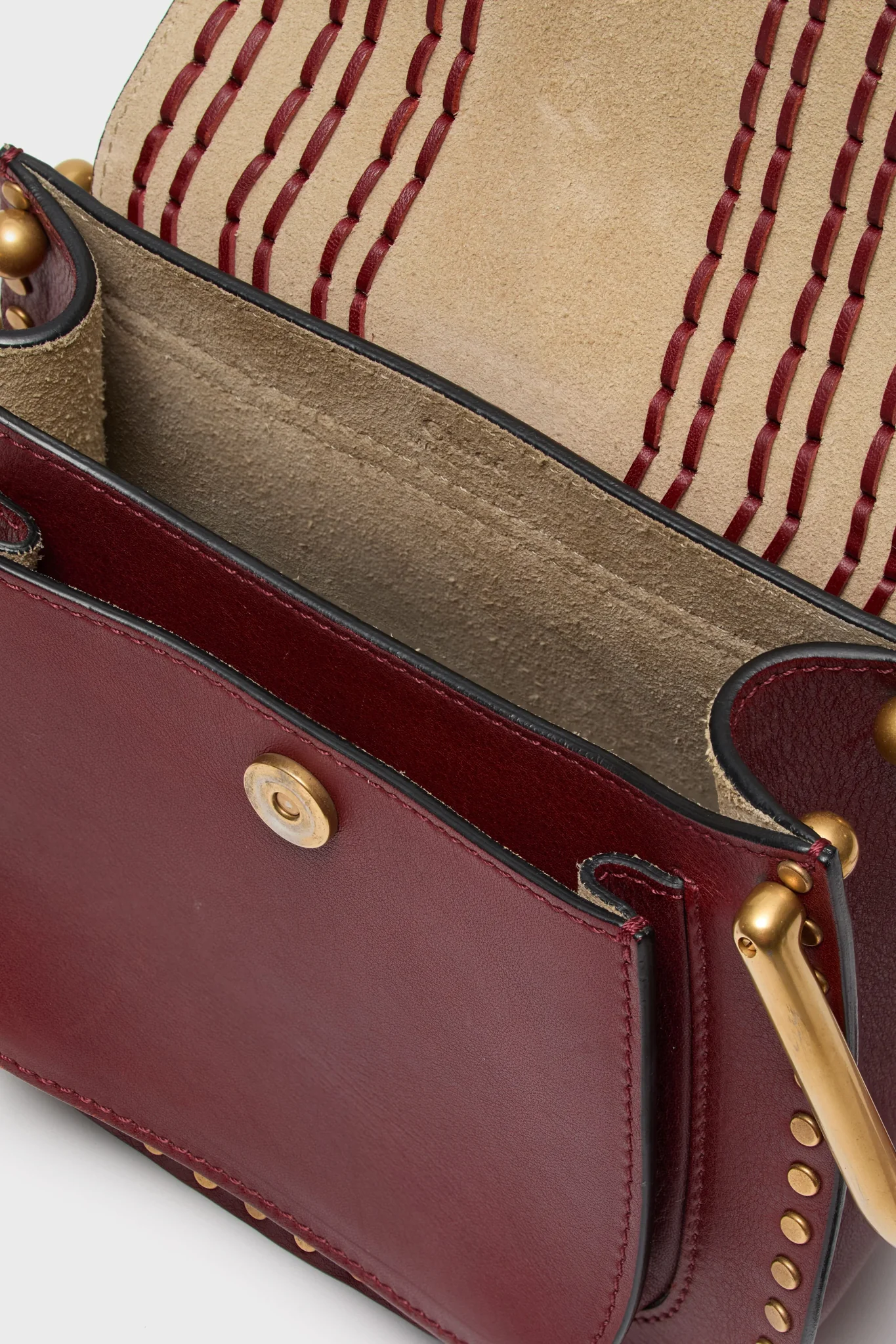 Chloe Whipstitch Leather Mini Hudson Handbag - Image 6