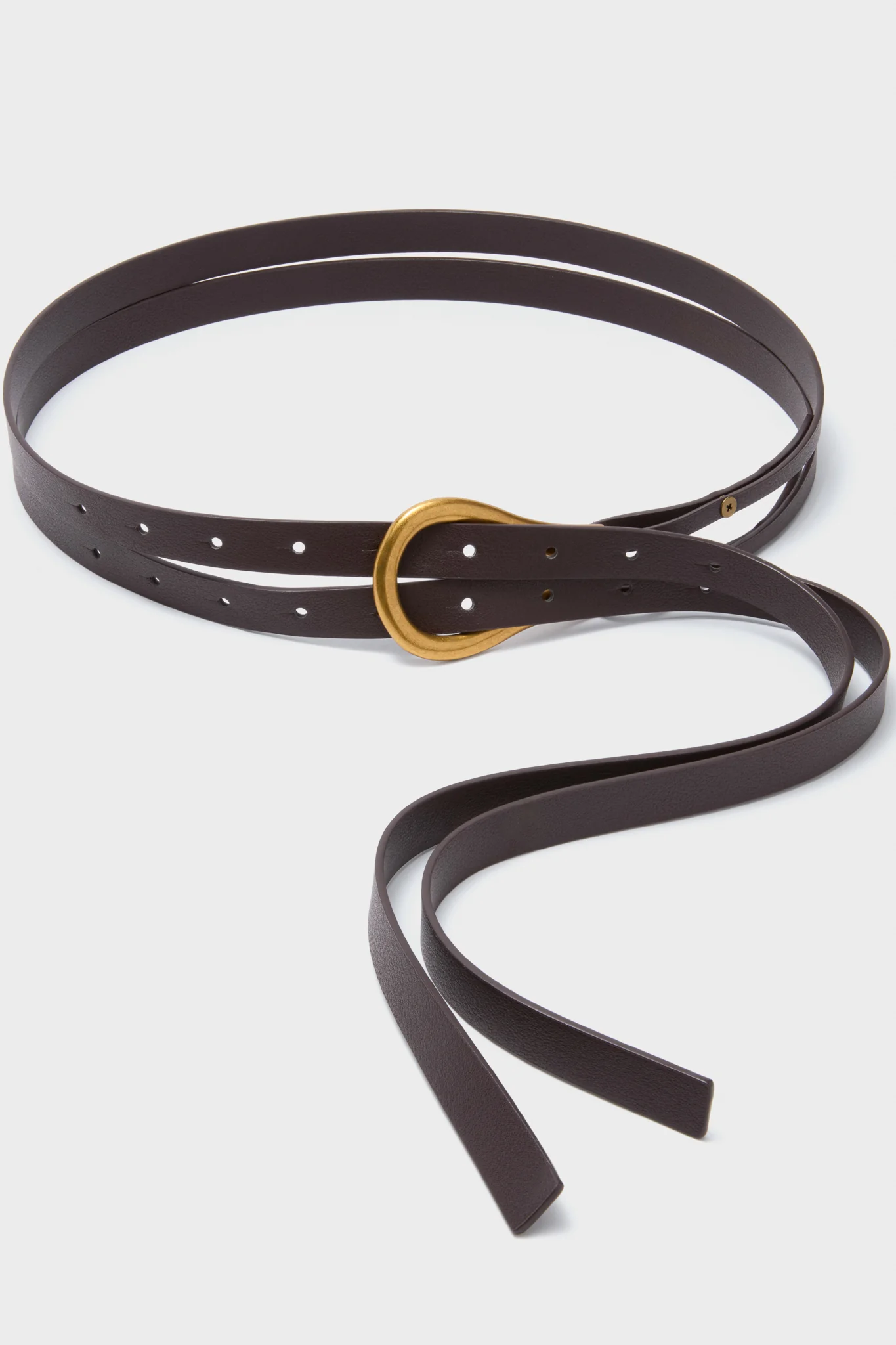 Chocolate and Gold Loop Belt - Image 2