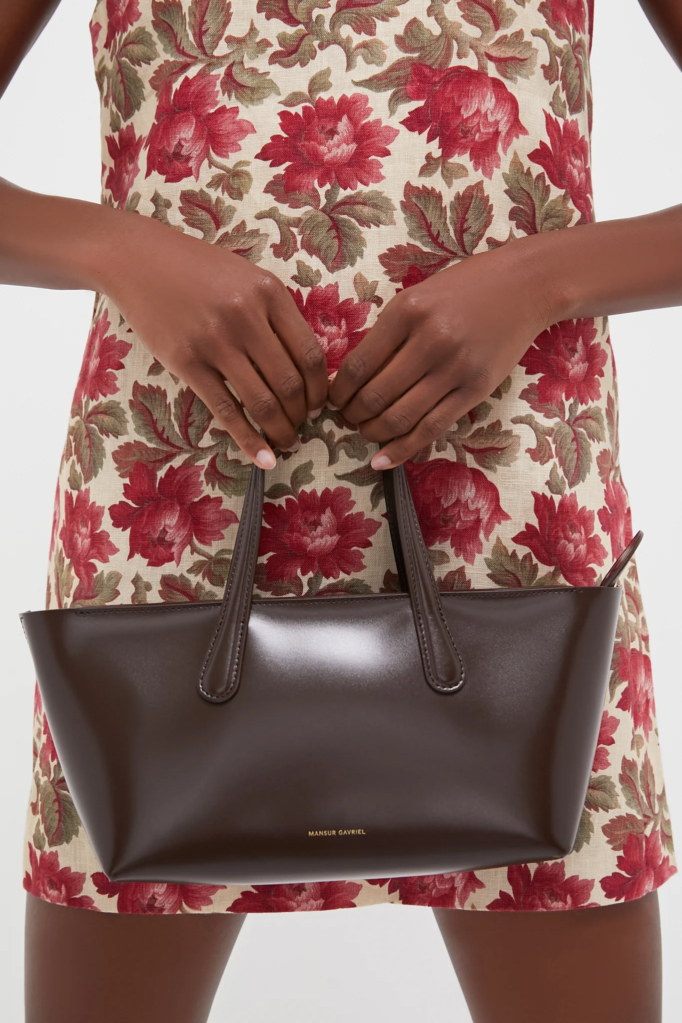 Chocolate and Warm Grey Mini Everyday Tote - Image 2