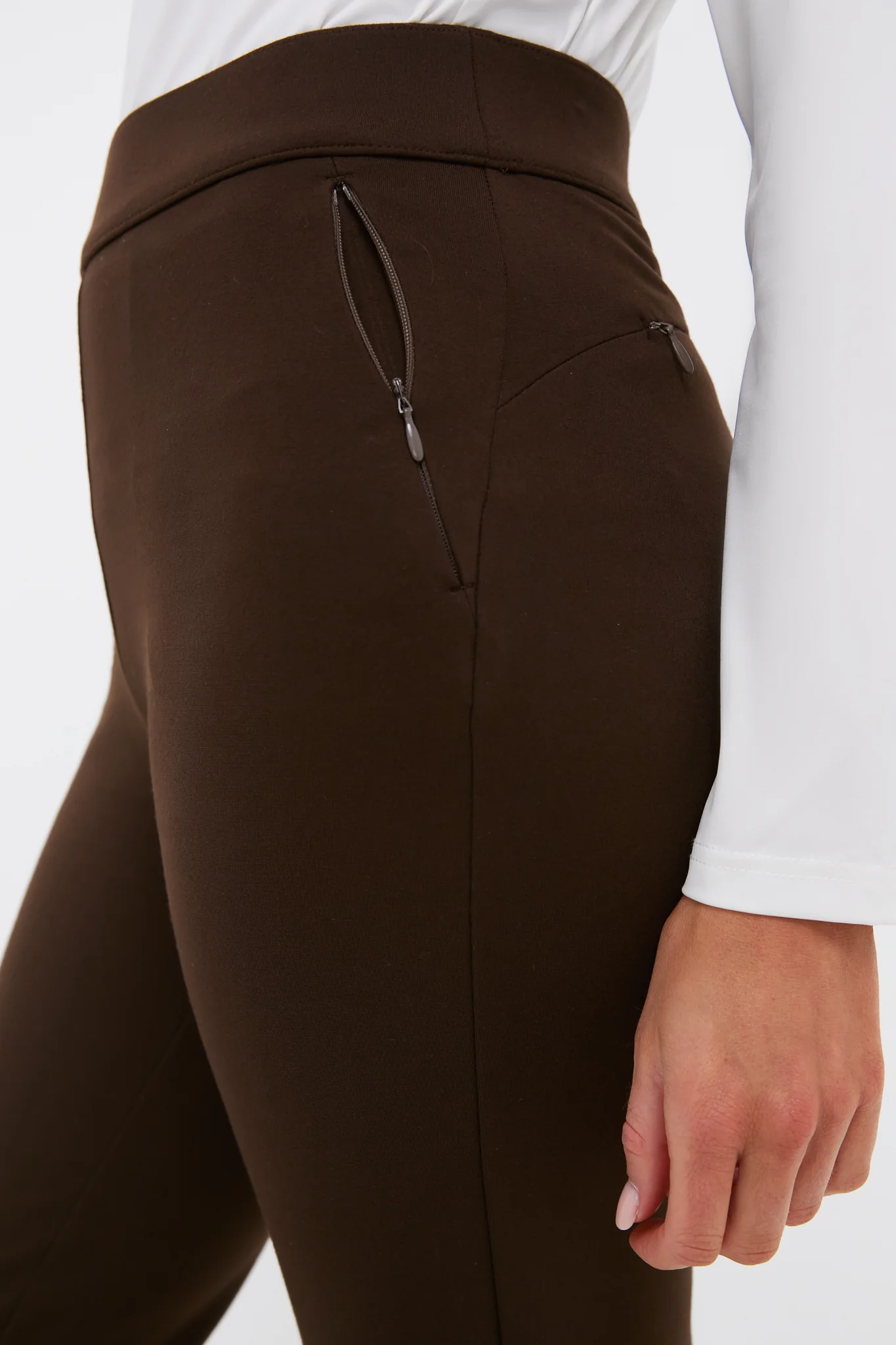 Petite Chocolate Brown Compression September Pant - Image 5