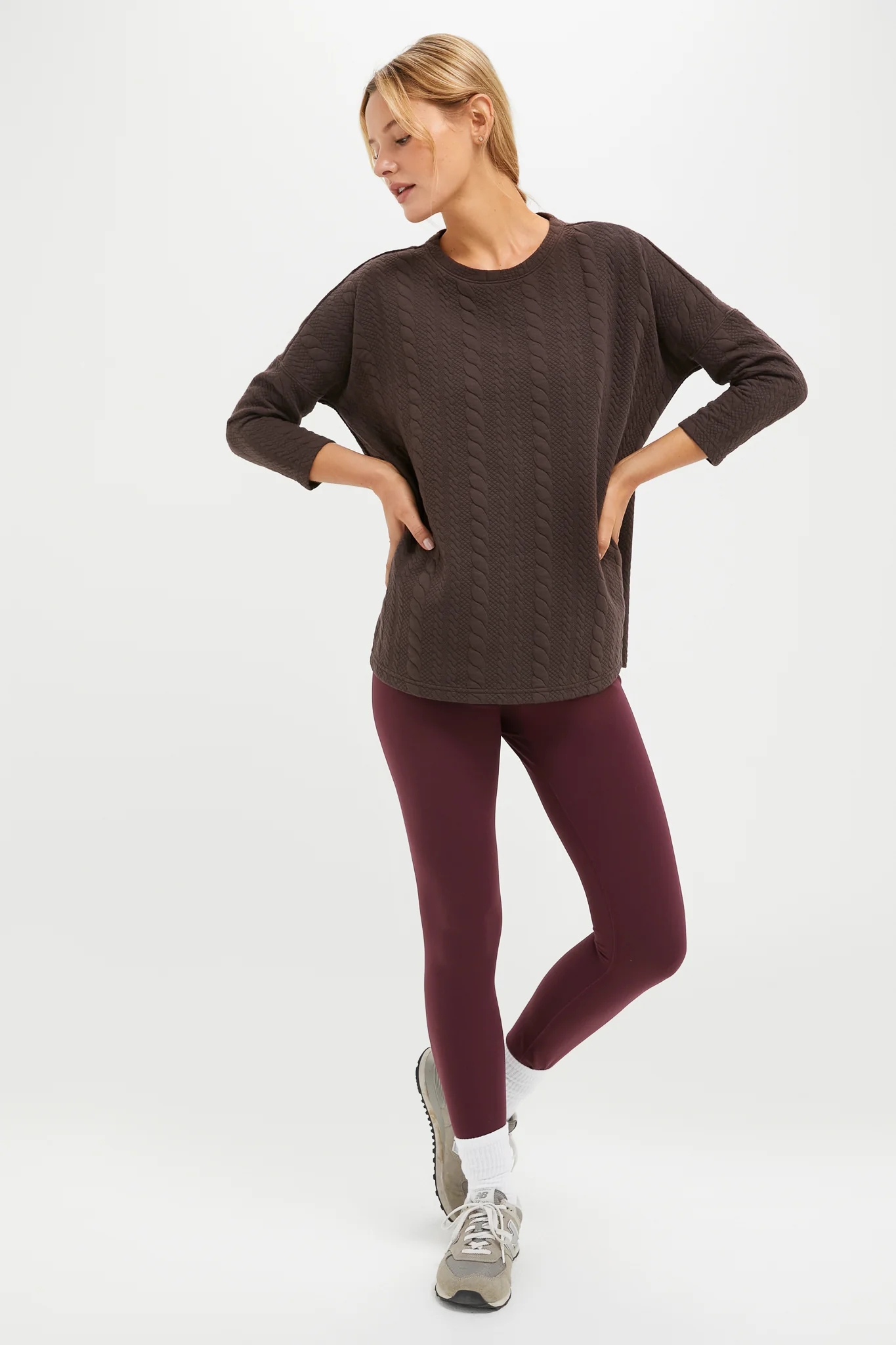 Chocolate Brown Ally Swing Sweatshirt - Image 2