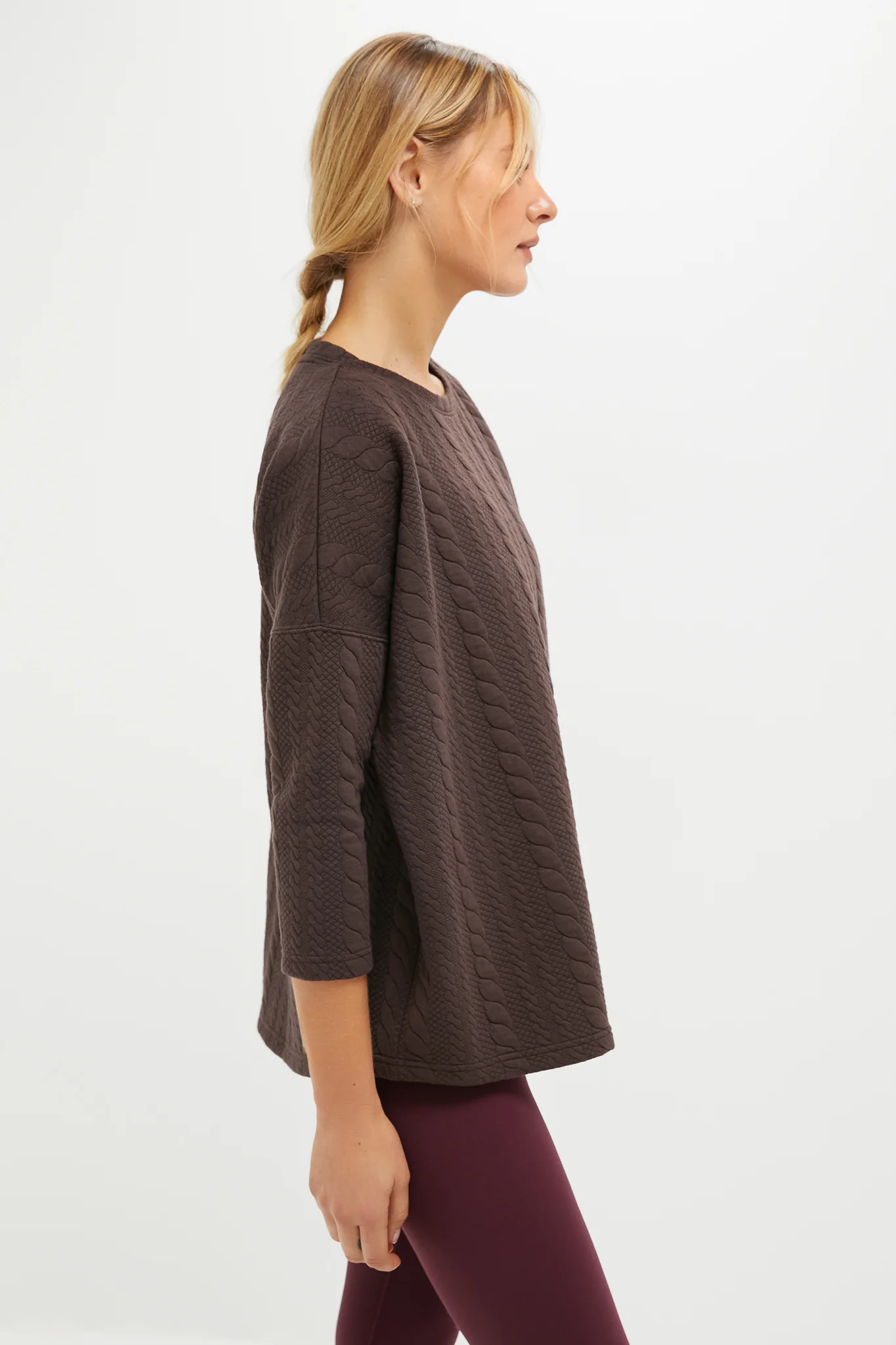 Chocolate Brown Ally Swing Sweatshirt - Image 3