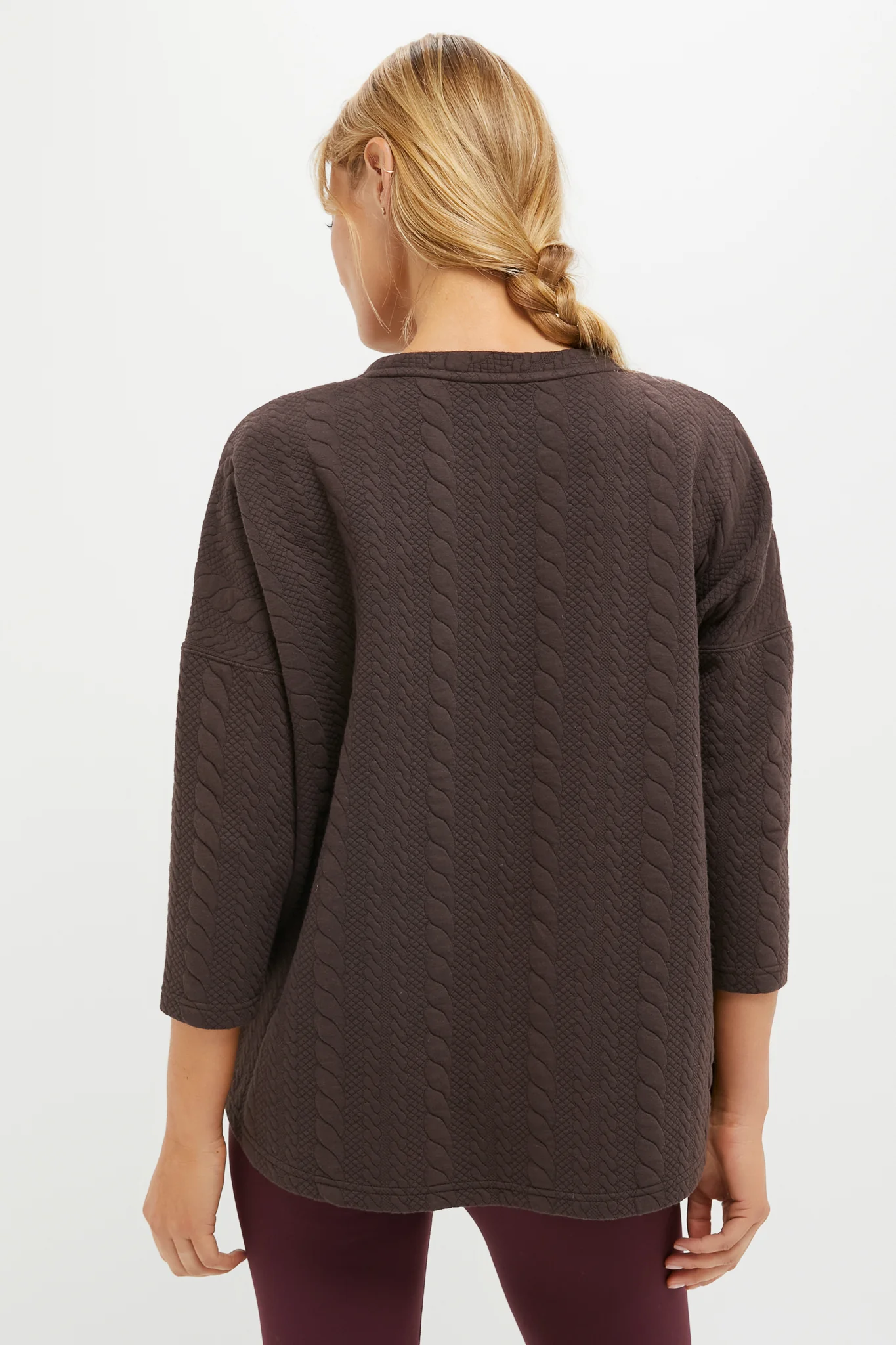 Chocolate Brown Ally Swing Sweatshirt - Image 4