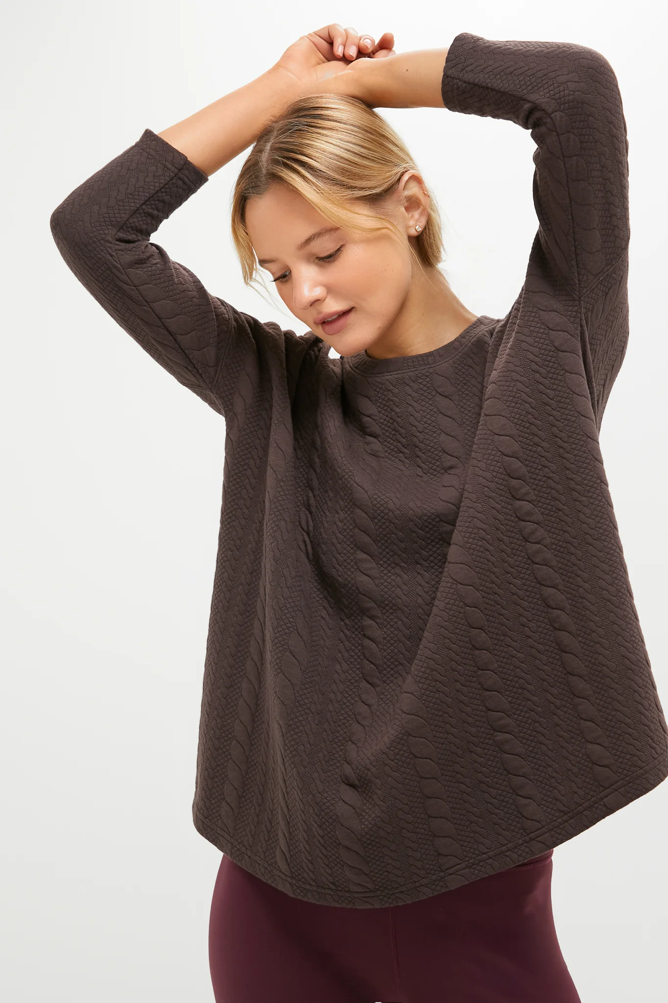 Chocolate Brown Ally Swing Sweatshirt - Image 6