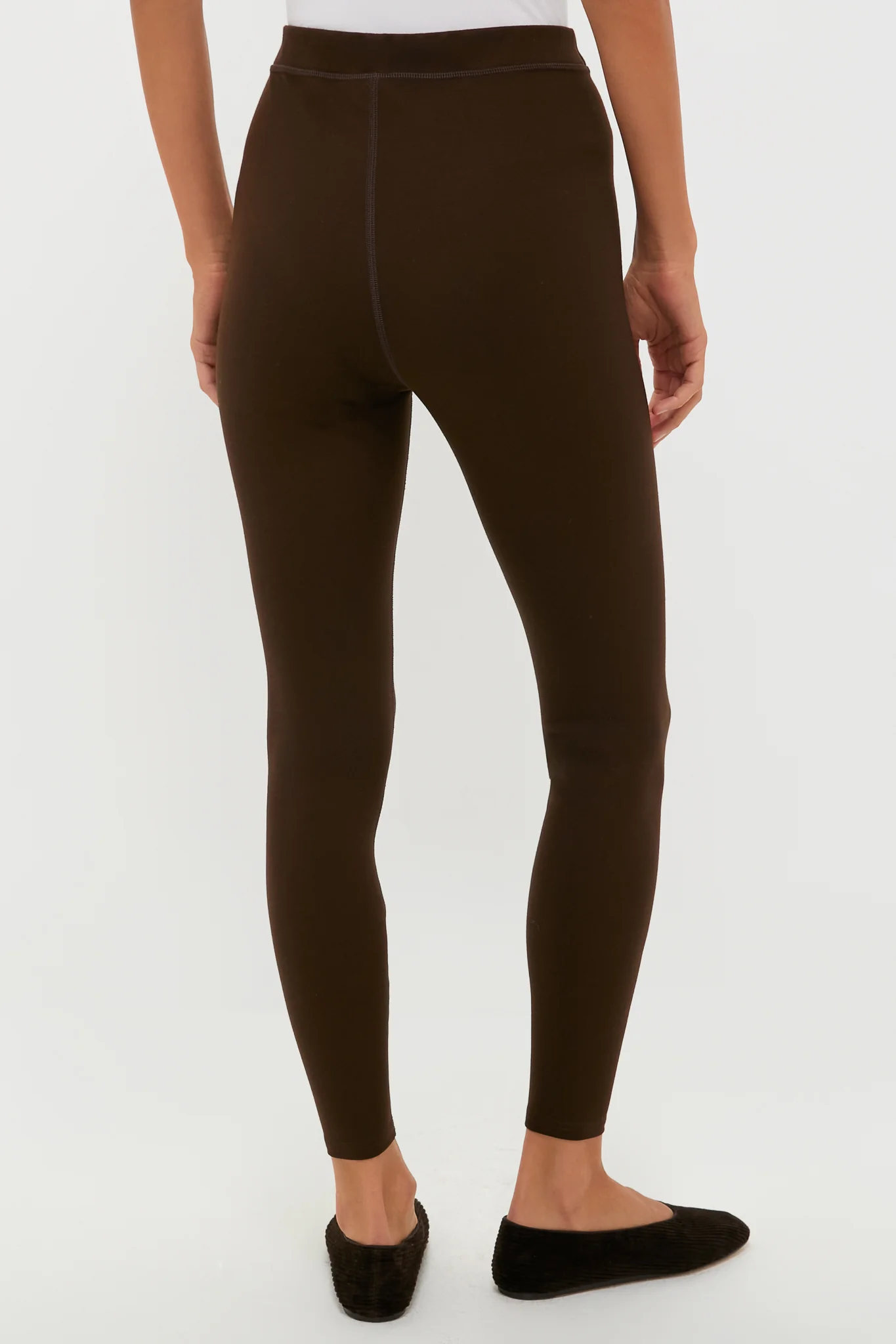 Chocolate Brown High Rise Compression September Leggings - Image 4
