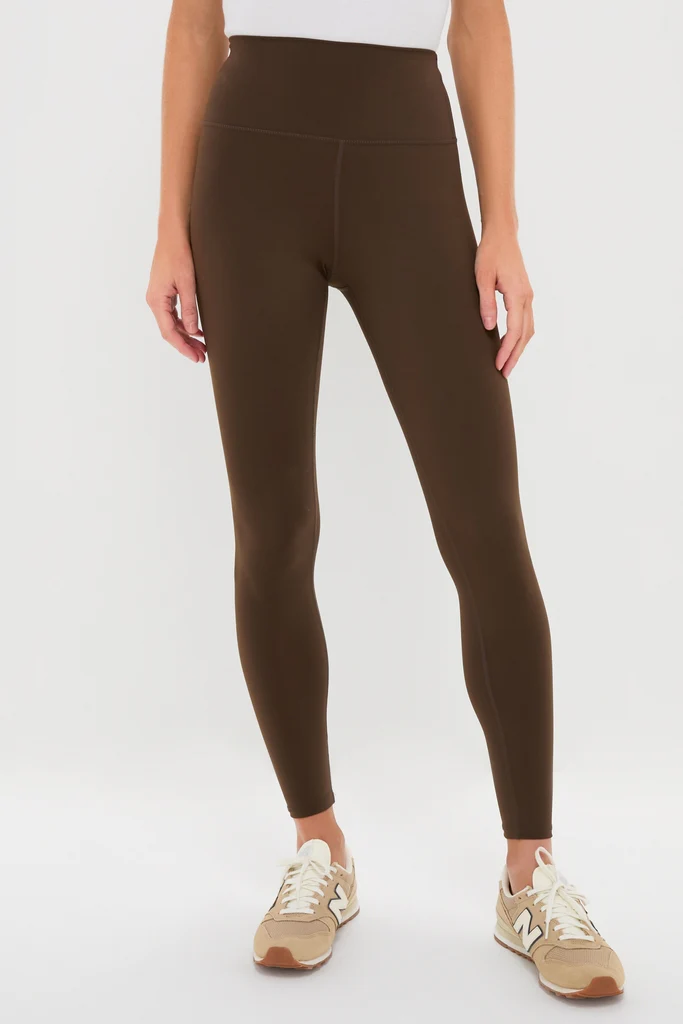 Chocolate Brown High Rise Compression Spandex MacKenzie Legging