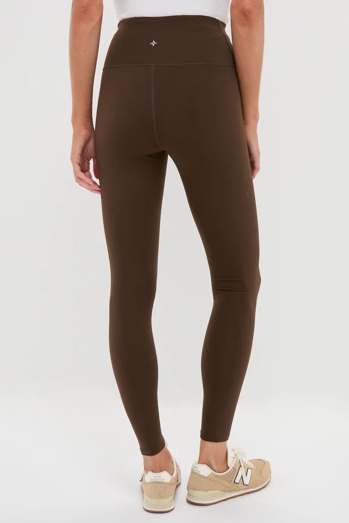 Chocolate Brown High Rise Compression Spandex MacKenzie Legging - Image 4