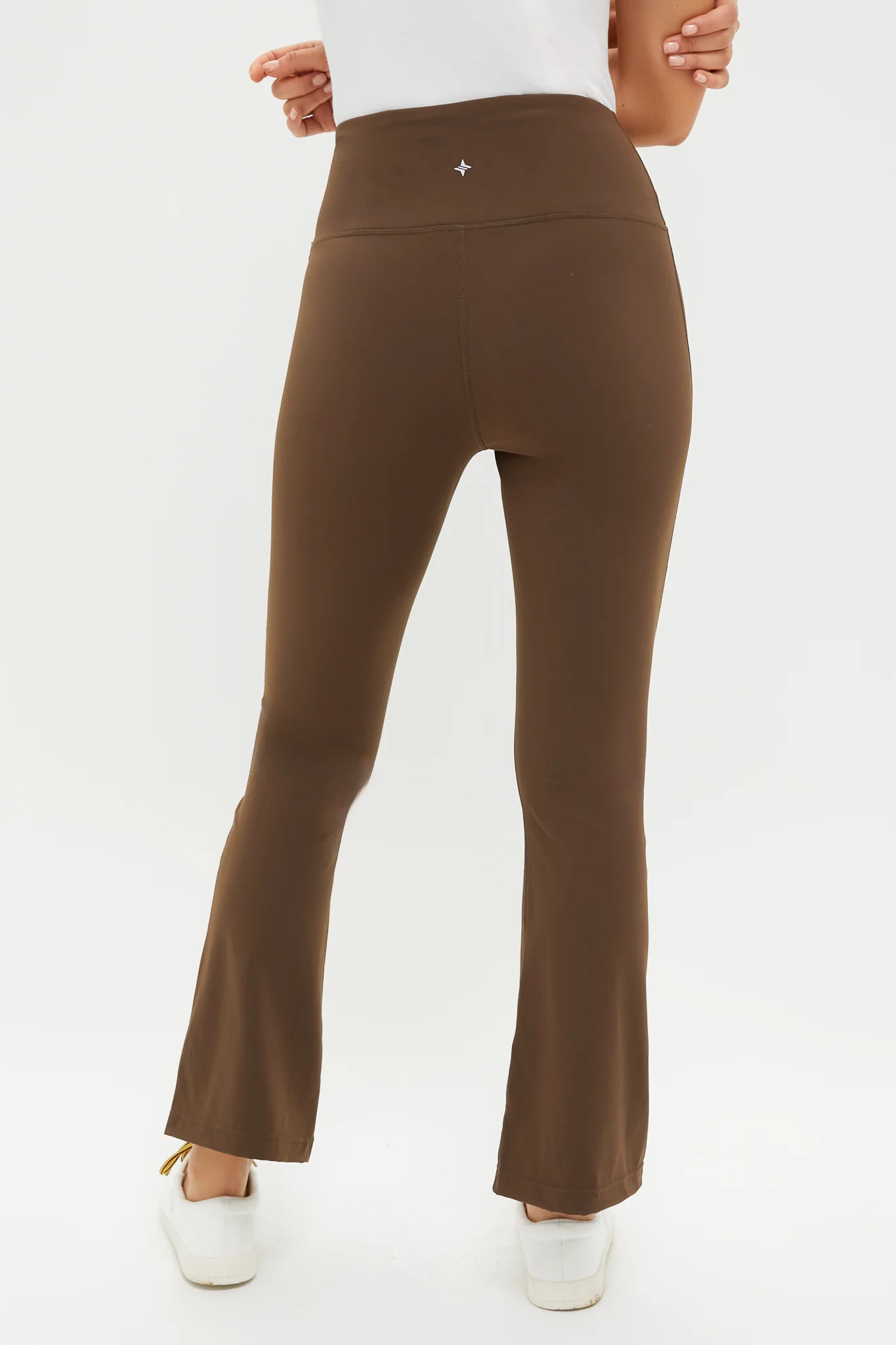 Chocolate Brown High Rise Compression Spandex Millie Yoga Pant - Image 4