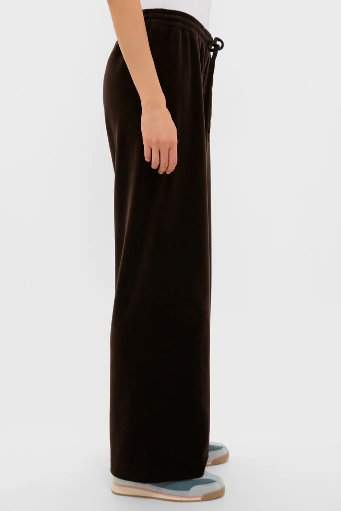 Chocolate Brown Velour Jane Pant - Image 4