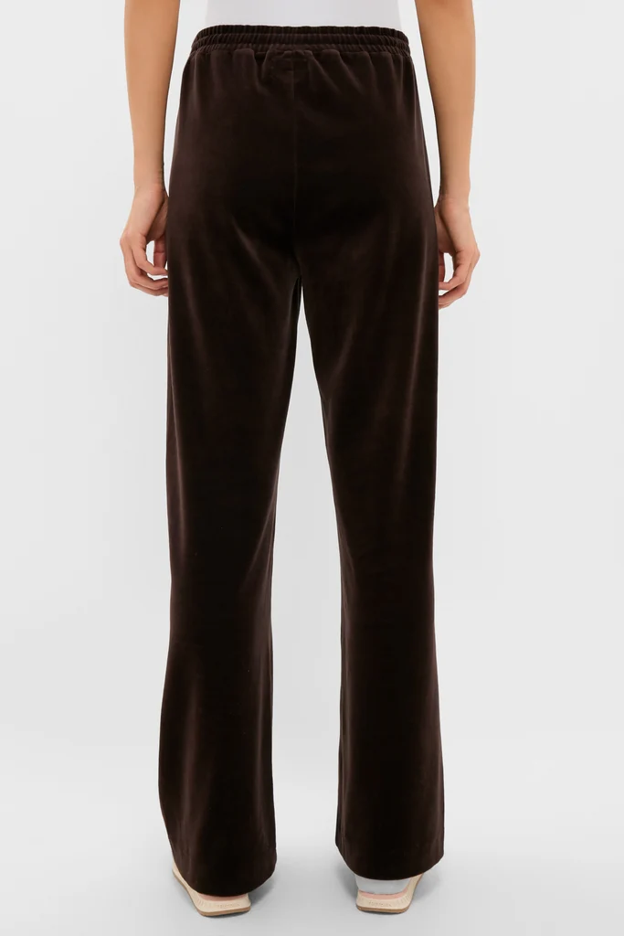 Chocolate Brown Velour Jane Pant - Image 5