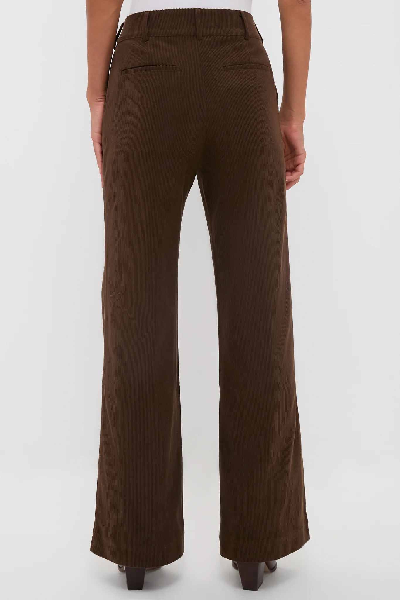 Chocolate Brown Wide Wale Corduroy Hunter Pants - Image 4