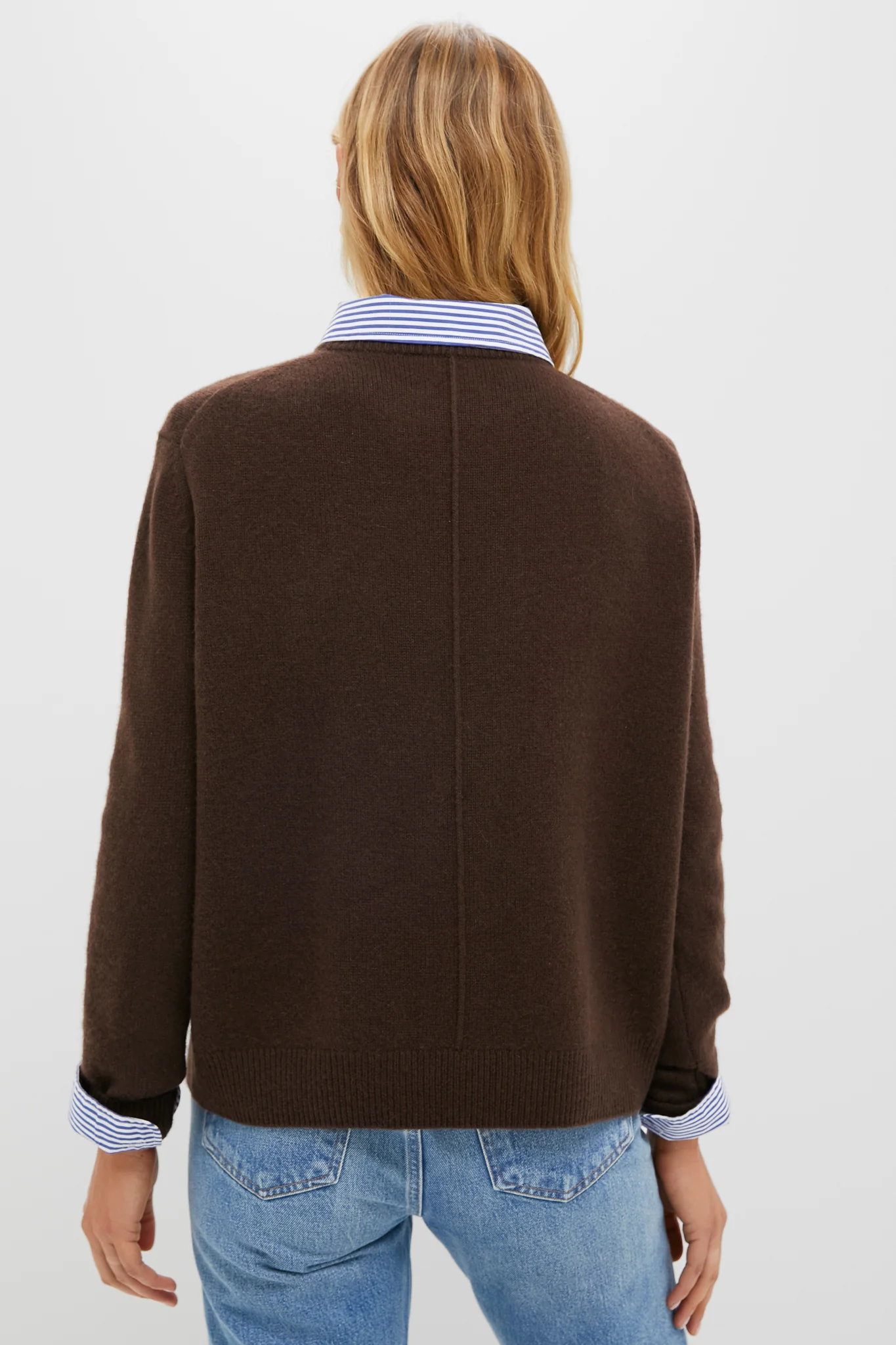 Chocolate Cashmere Bodie Boyfriend Crewneck - Image 4
