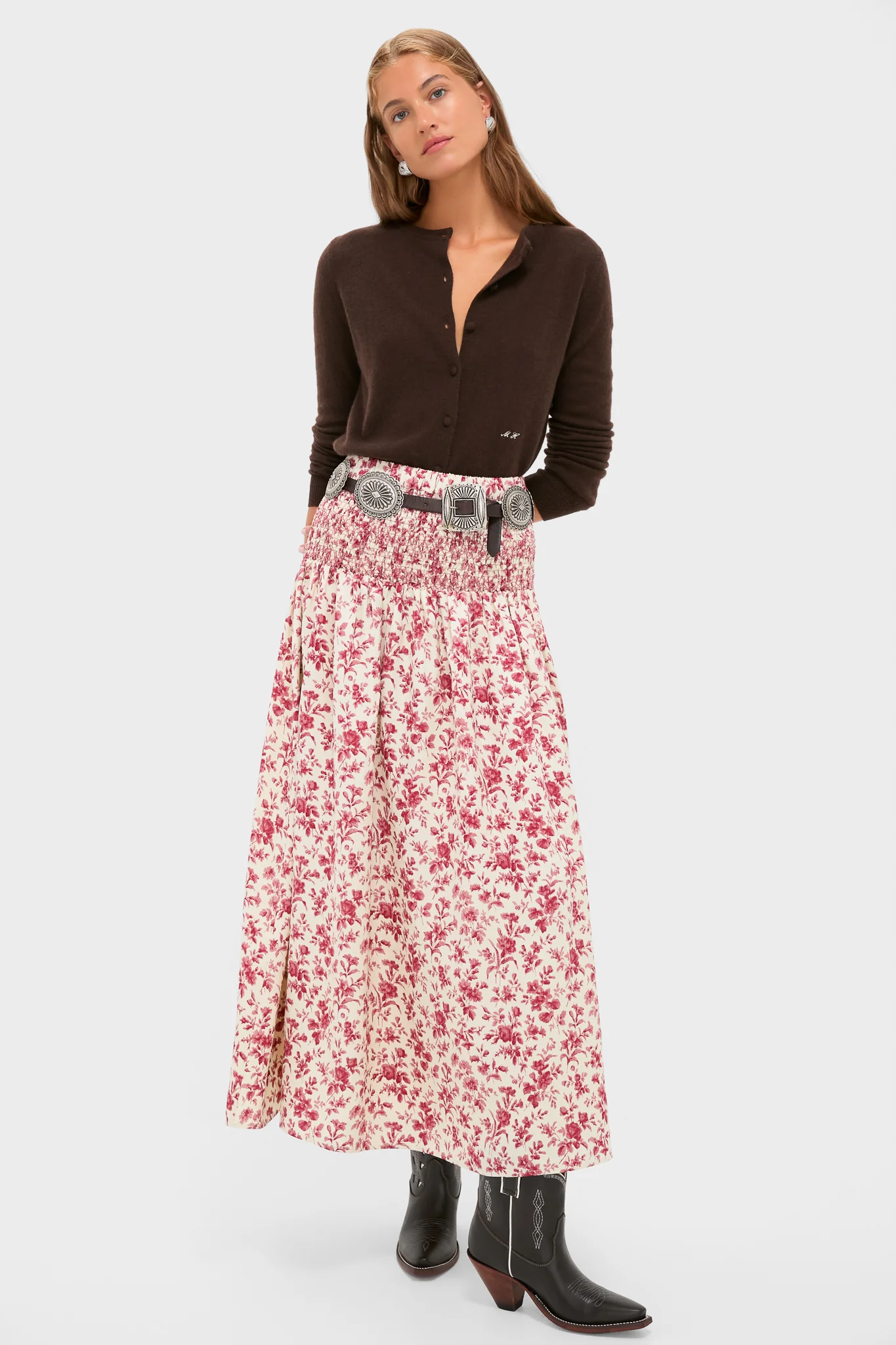 Chocolate Cashmere Riley Cardigan - Image 6