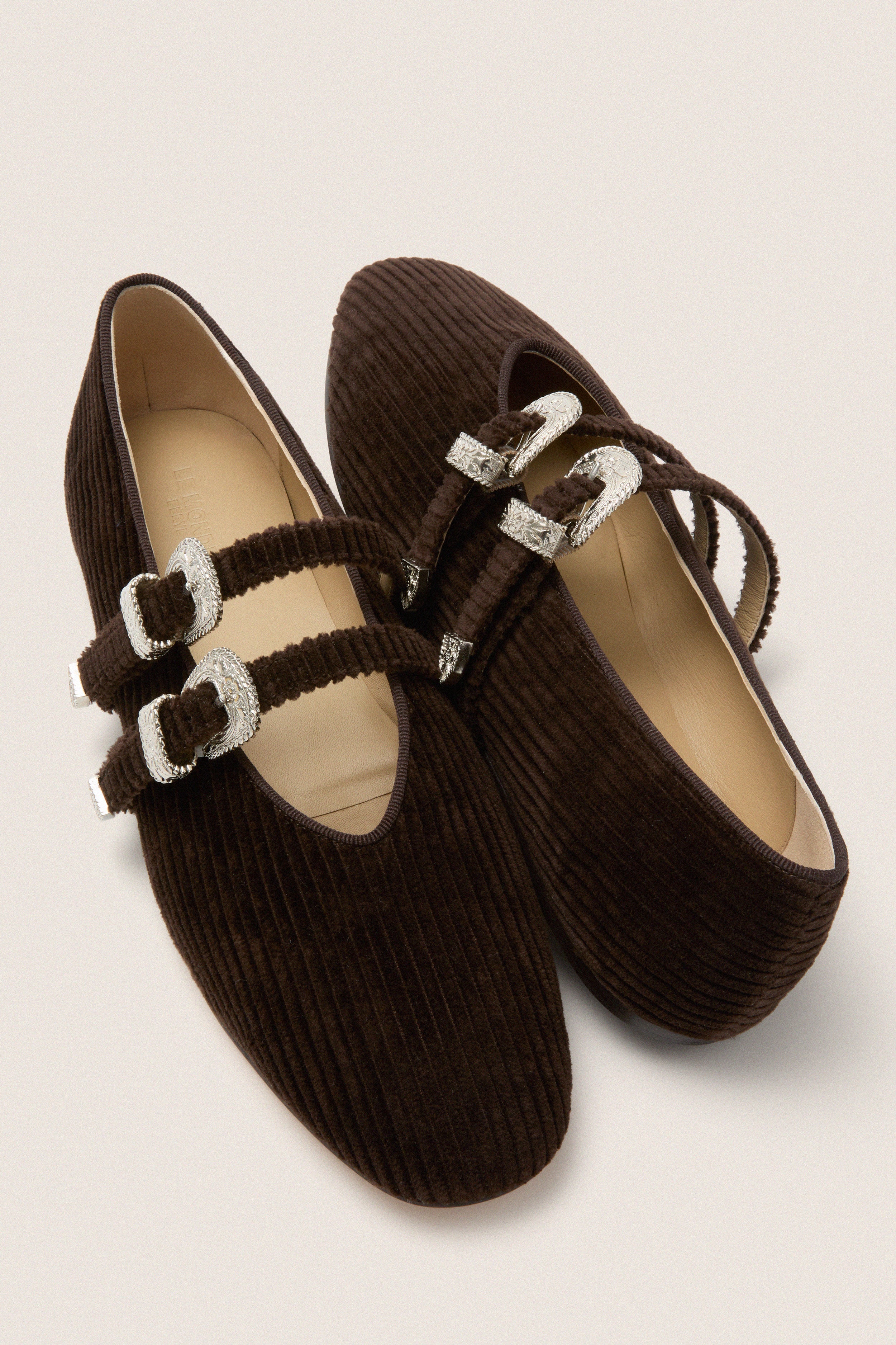 Chocolate Corduroy Claudia Slippers - Image 5