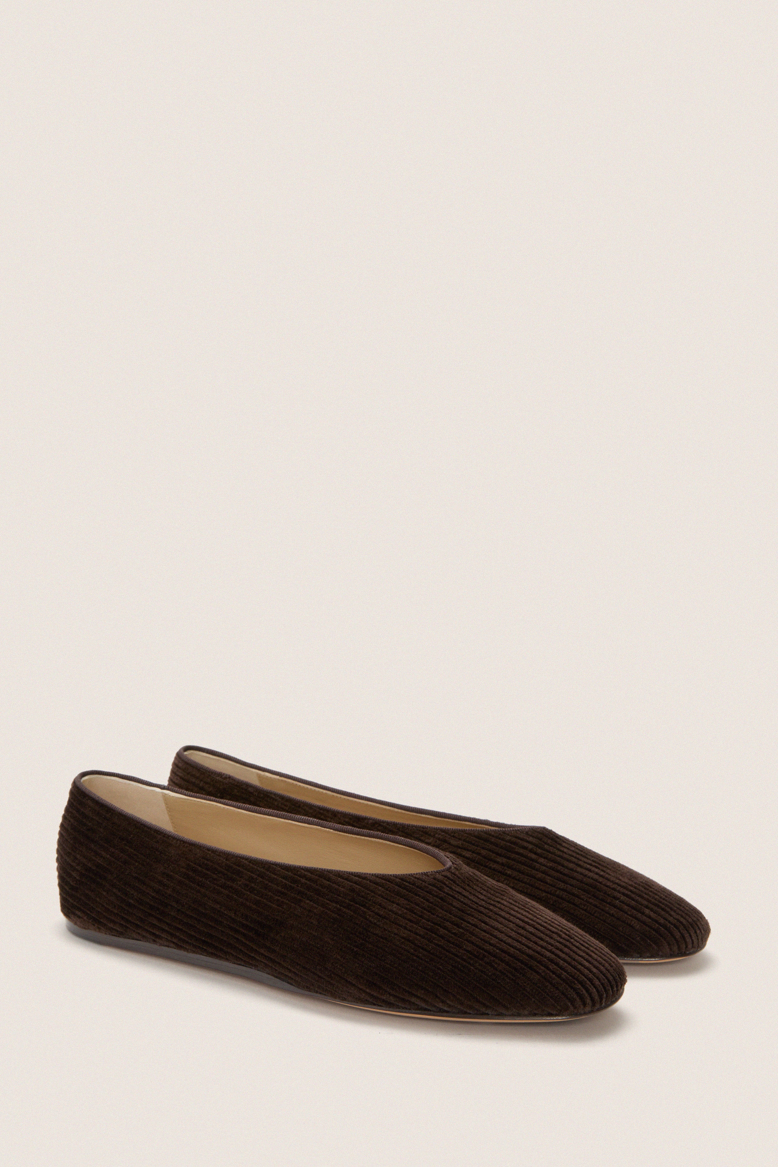 Chocolate Corduroy Regency Slippers - Image 4