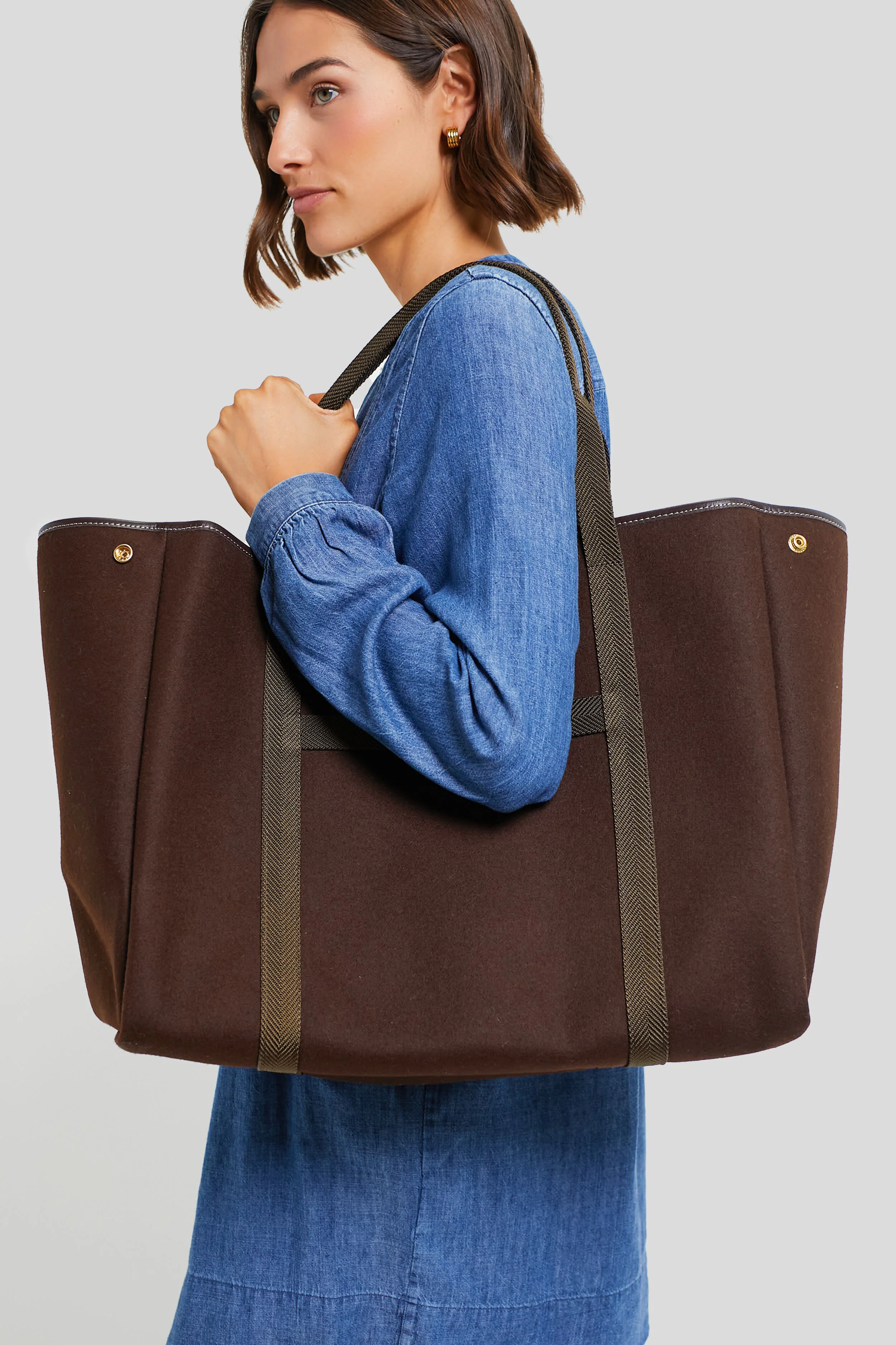 Chocolate Flannel Traversee XL Tote - Image 2