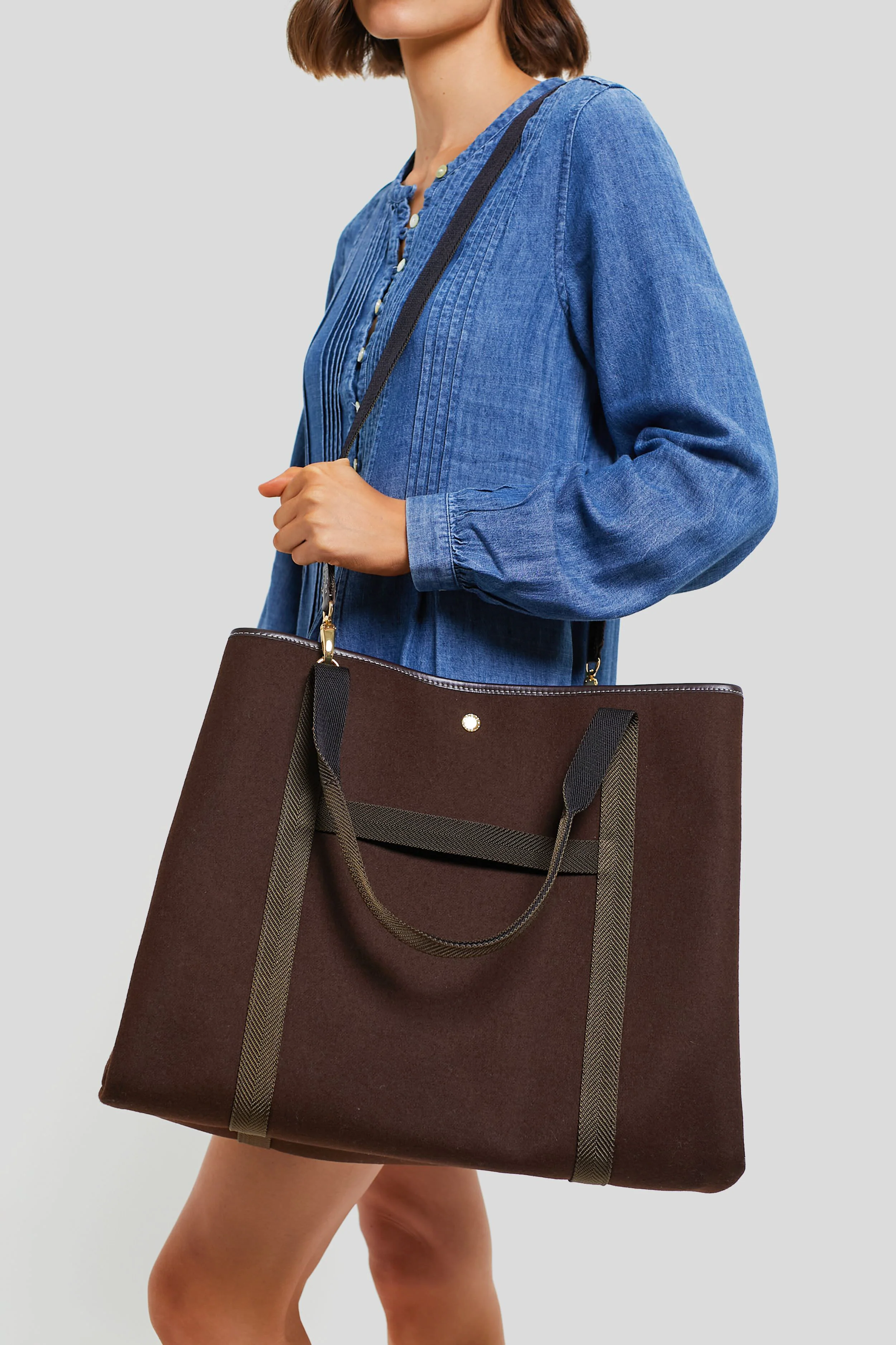 Chocolate Flannel Traversee XL Tote - Image 4