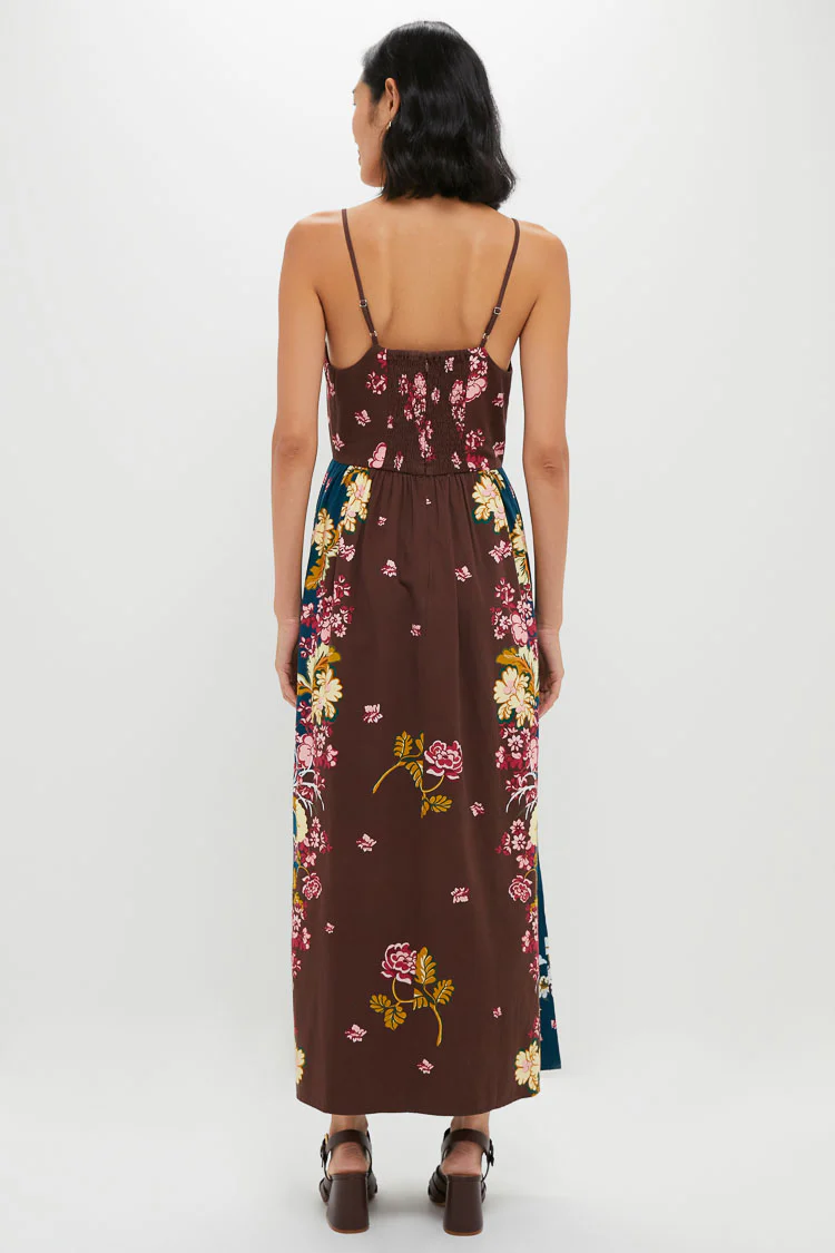 Chocolate Floral Mallory Midi Dress - Image 3