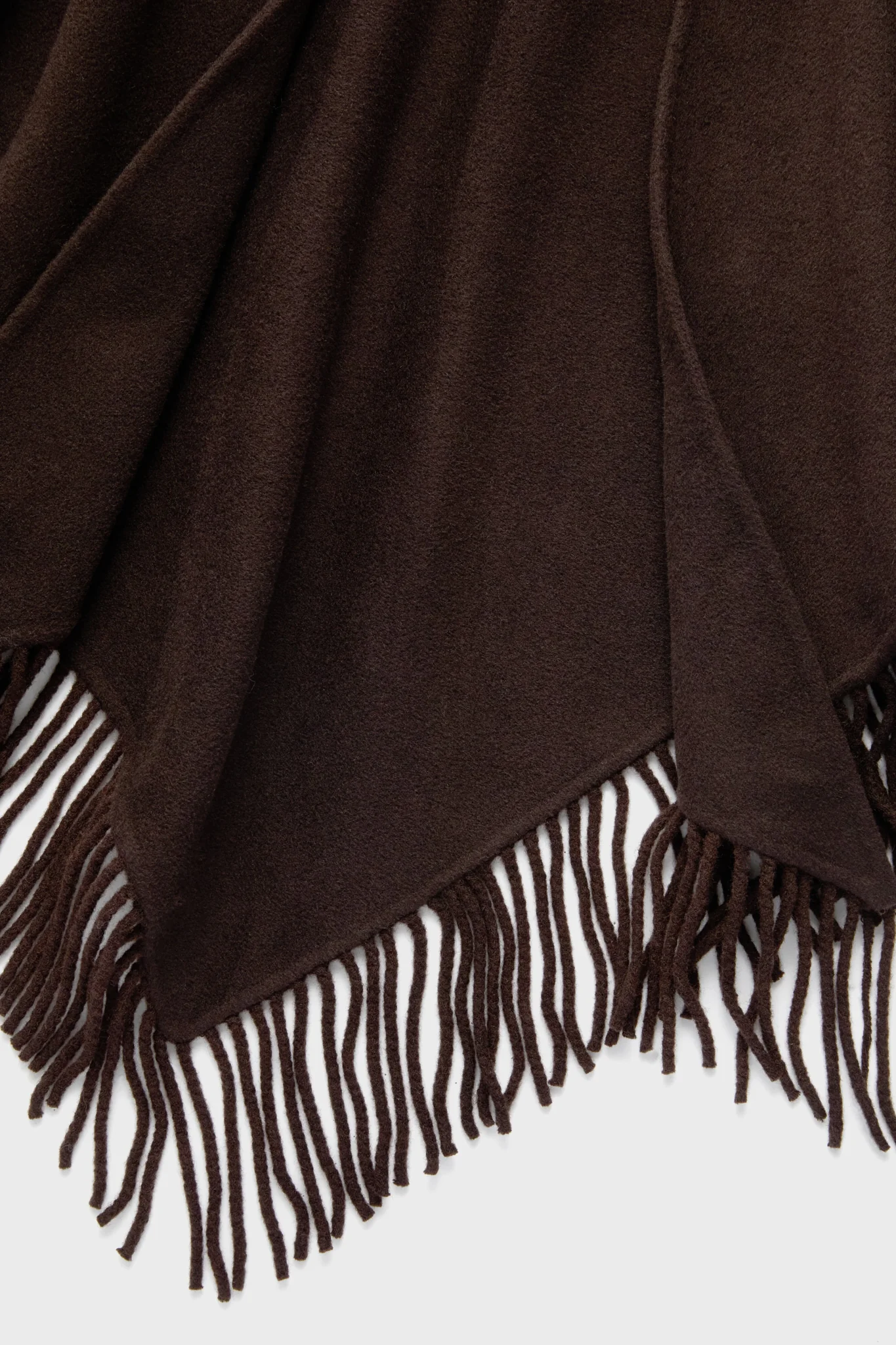 Chocolate Fringe Wrap Scarf - Image 4