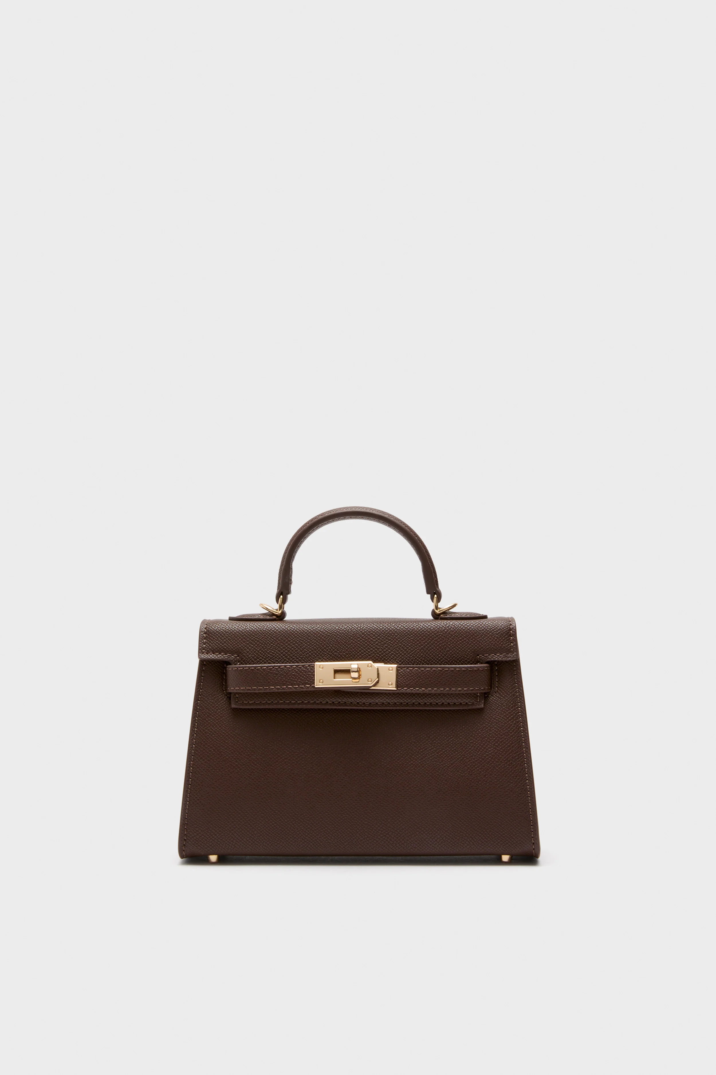 Chocolate Hariette Handle Bag
