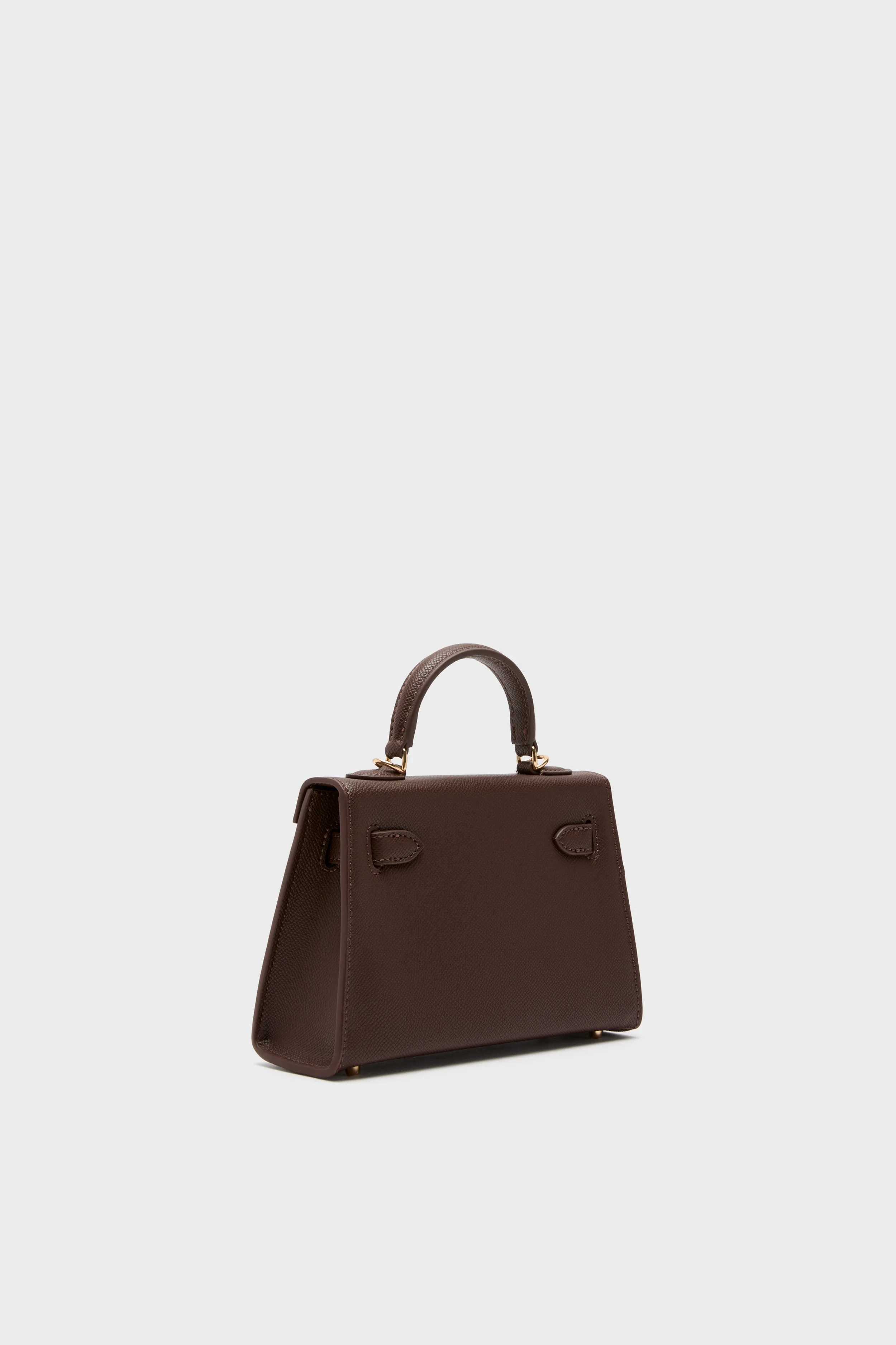 Chocolate Hariette Handle Bag - Image 4