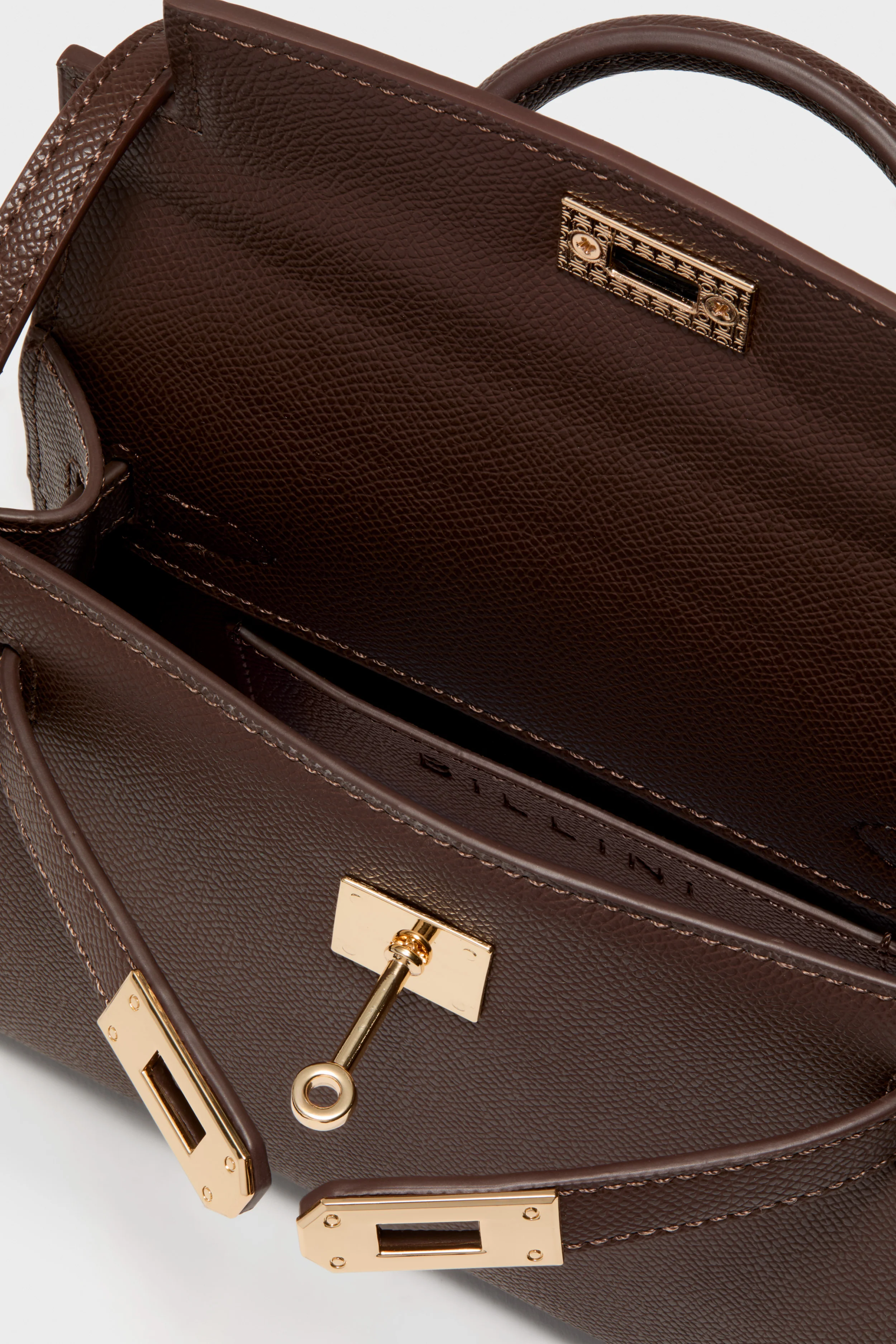 Chocolate Hariette Handle Bag - Image 5