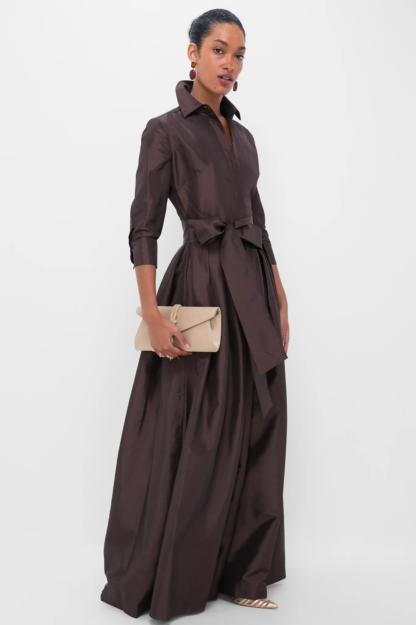 Chocolate Julip Belted Gown - Image 2