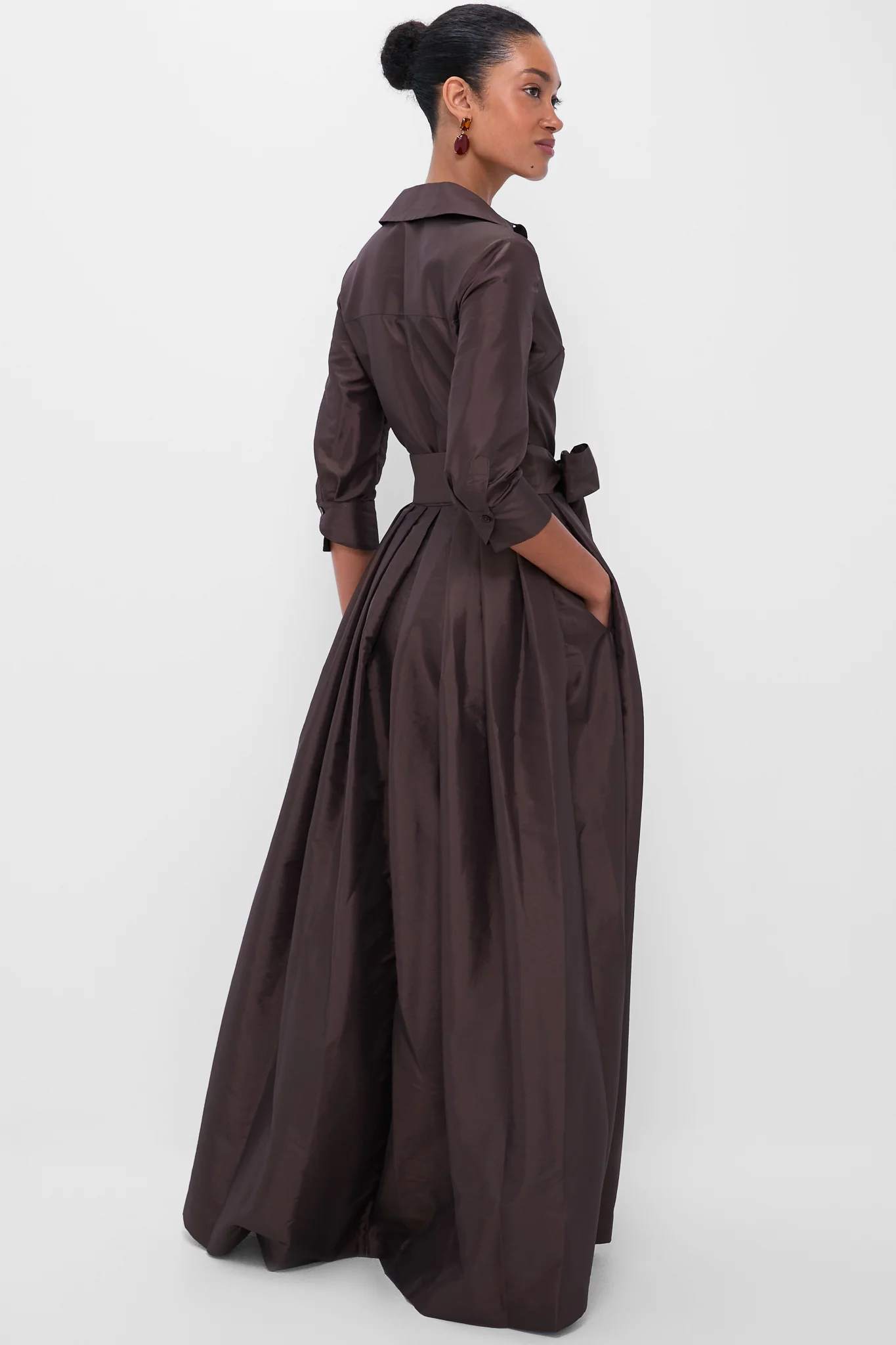 Chocolate Julip Belted Gown - Image 3