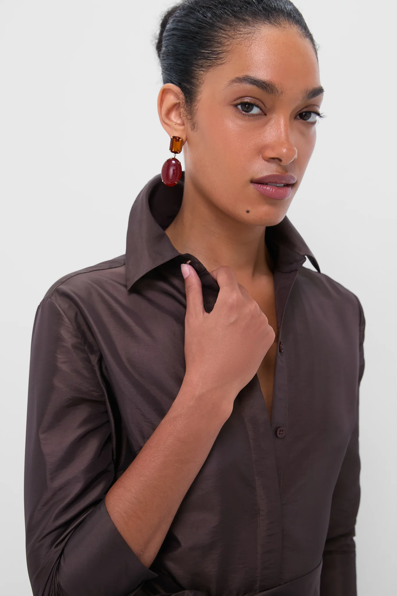 Chocolate Julip Belted Gown - Image 6